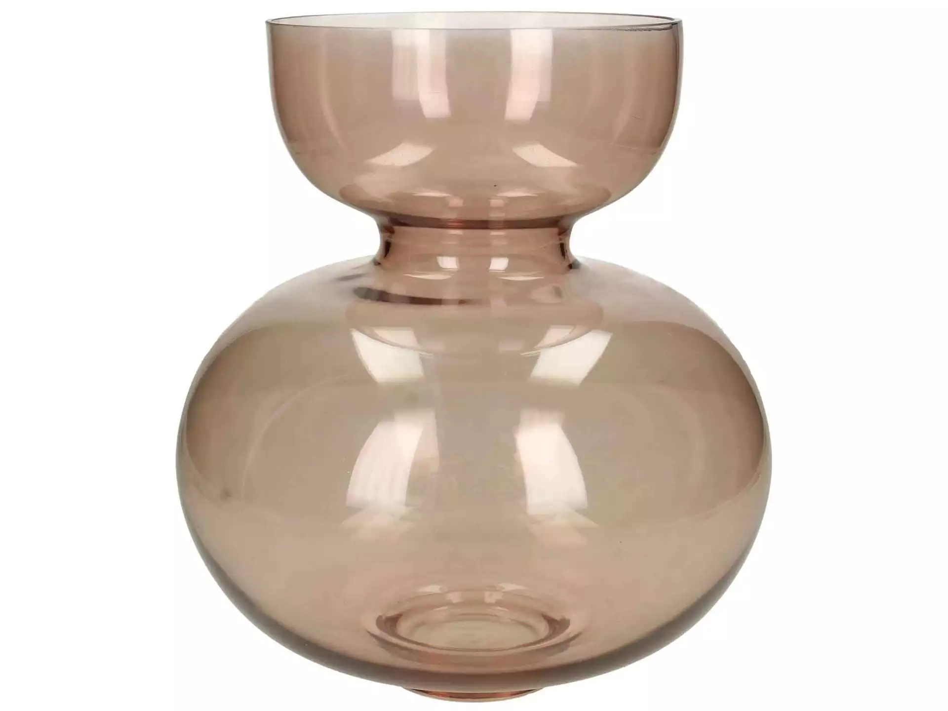 Vase Glas, Rosé h: 25 cm Kersten