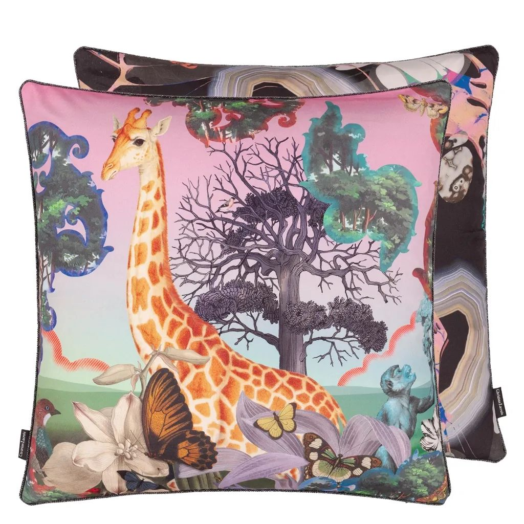 Kissen Novafrica Sunrise - Flamingo Designers Guild / Farbe: Mehrfarbig von Christian Lacroix