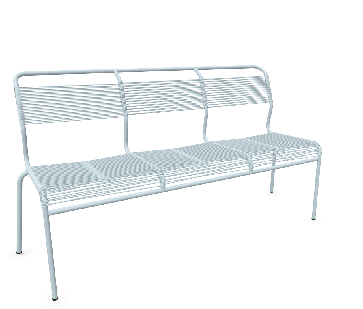 Schaffner Spaghetti-3er-Bank Säntis Blau | Schubiger Möbel