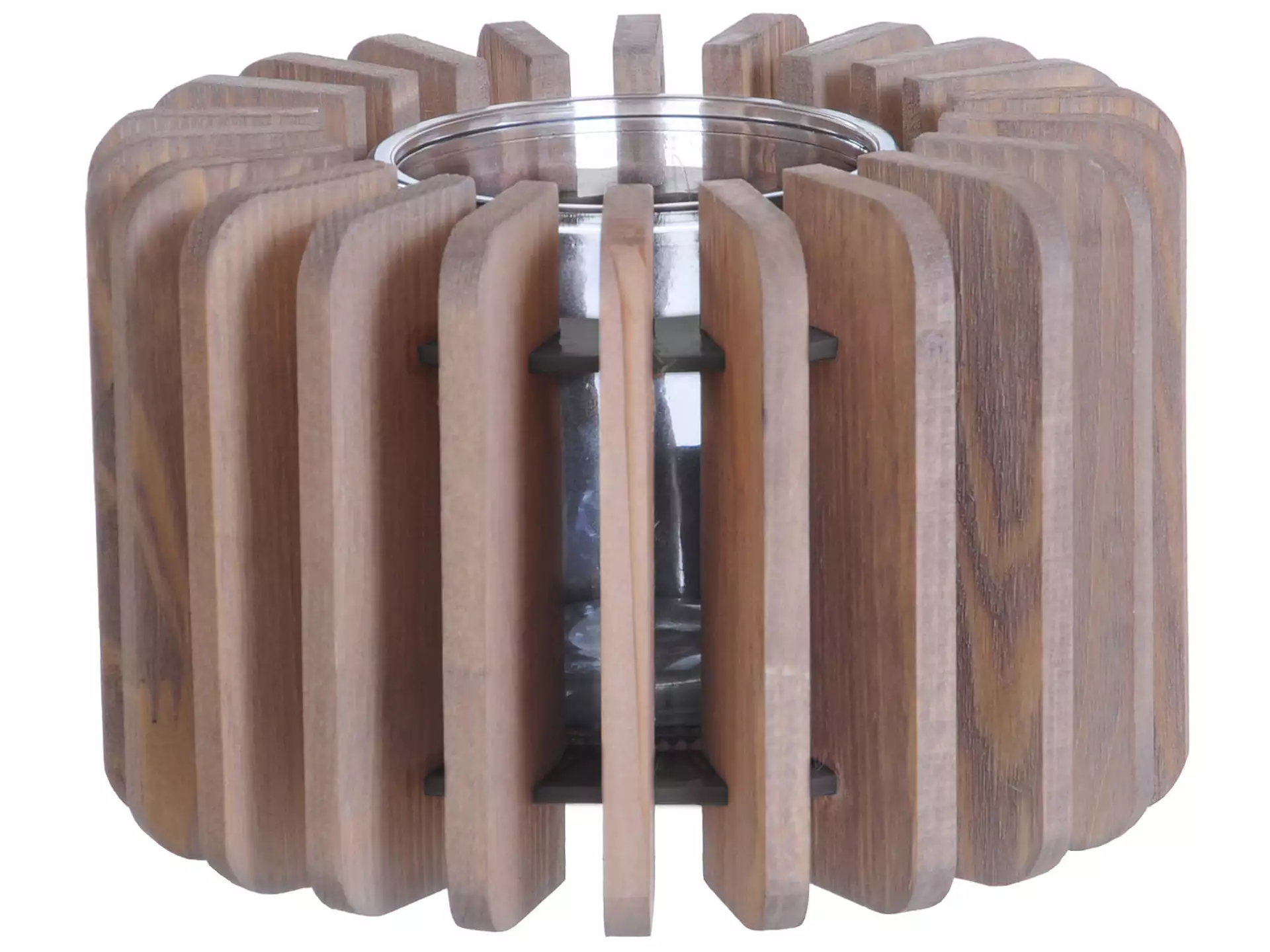 Windlicht Holz D: 20 cm Decofinder
