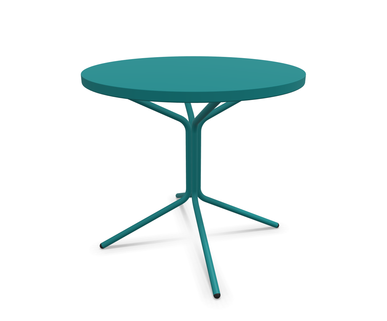 Metall-Bistrotisch Pix Rund von Schaffner / Farbe: Bordeaux / Grösse: x cm