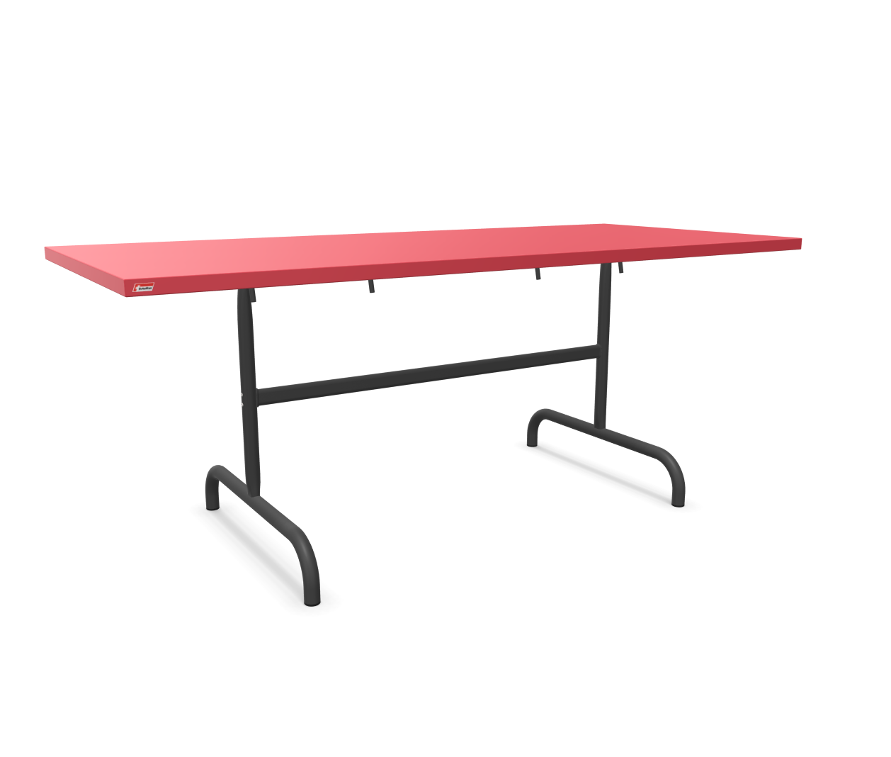 Metal table Säntis Schaffner / Colour: Orange