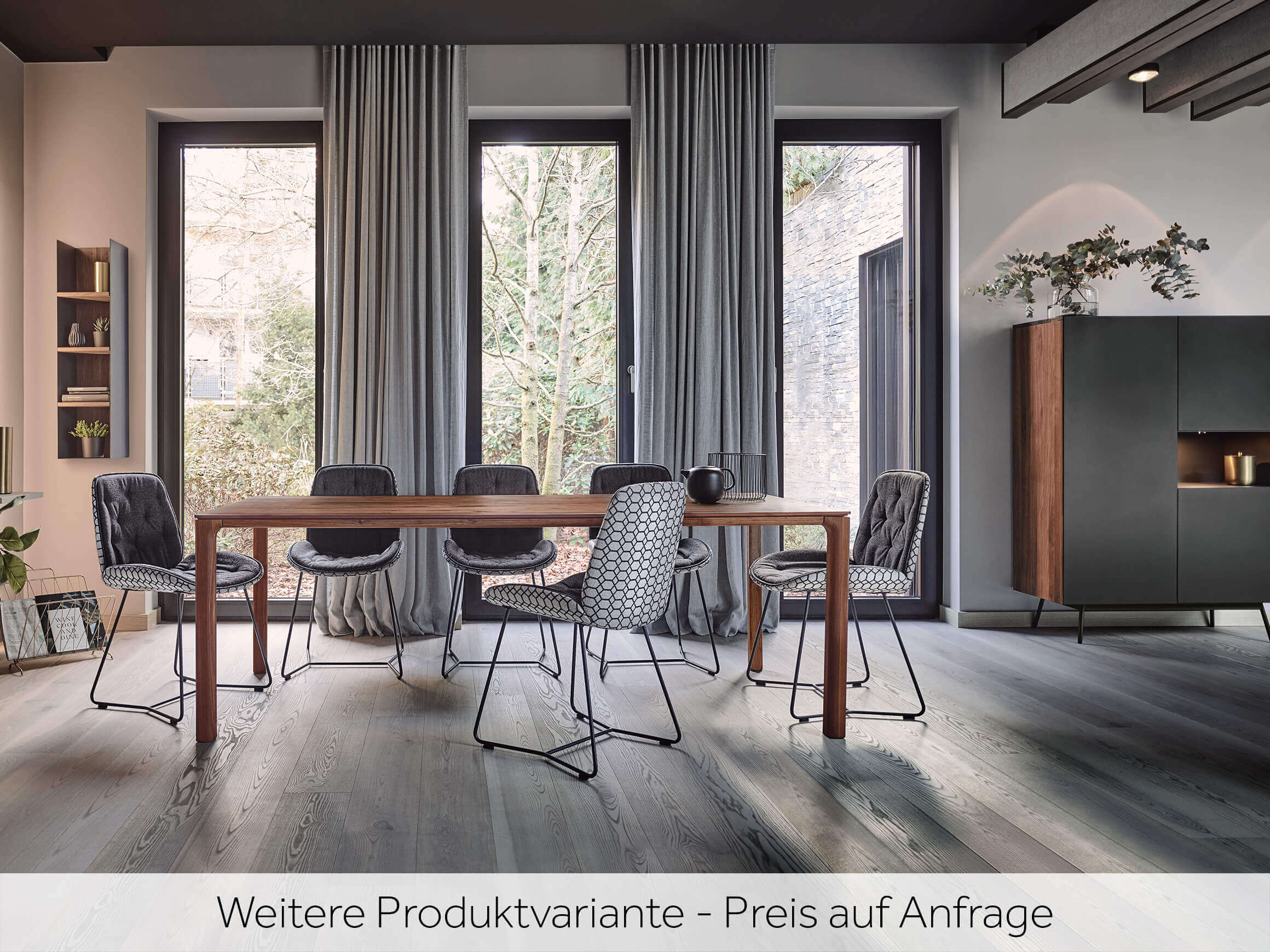 Esstisch Linja Nussbaum Wimmer / Tischblattmass (BxT) :160 x 110 cm