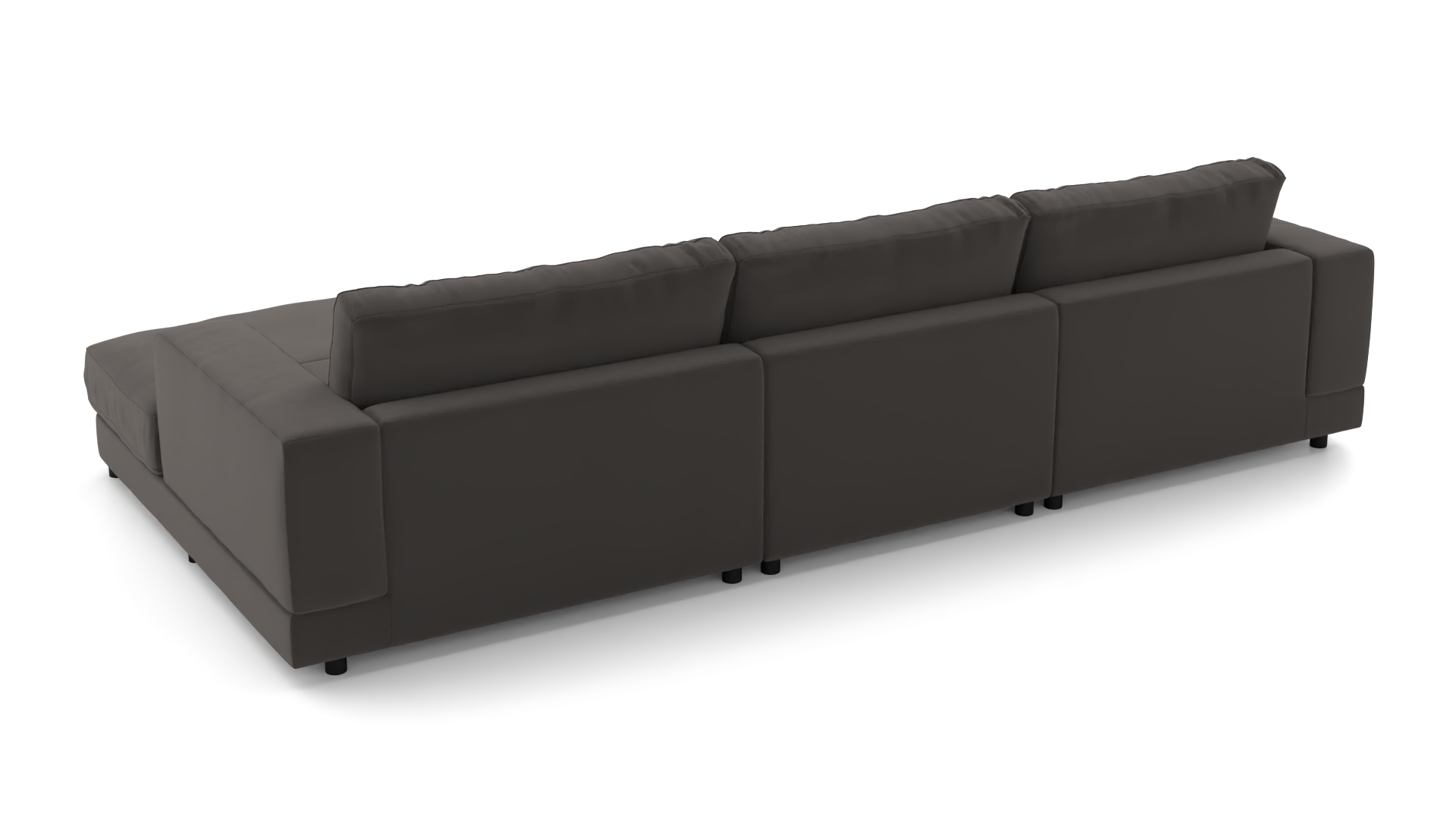 Ecksofa #1 Jupiter rechts - UrbanDesign / Farbe: Anthrazit / Bezugsmaterial: Stoff