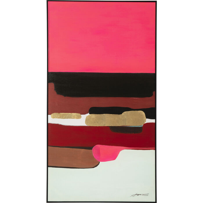 Kare Bild Abstract Shapes Pink  | Schubiger Möbel