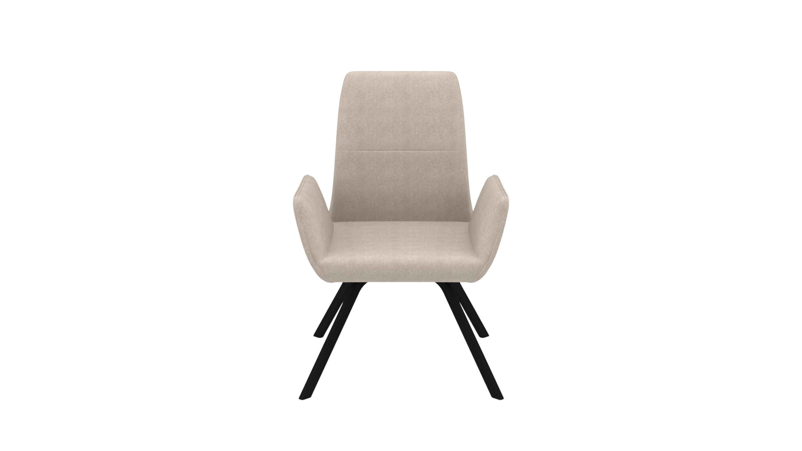Chair Sirius - by UrbanDesign | Swivel Function, Black Base, Desert Fabric