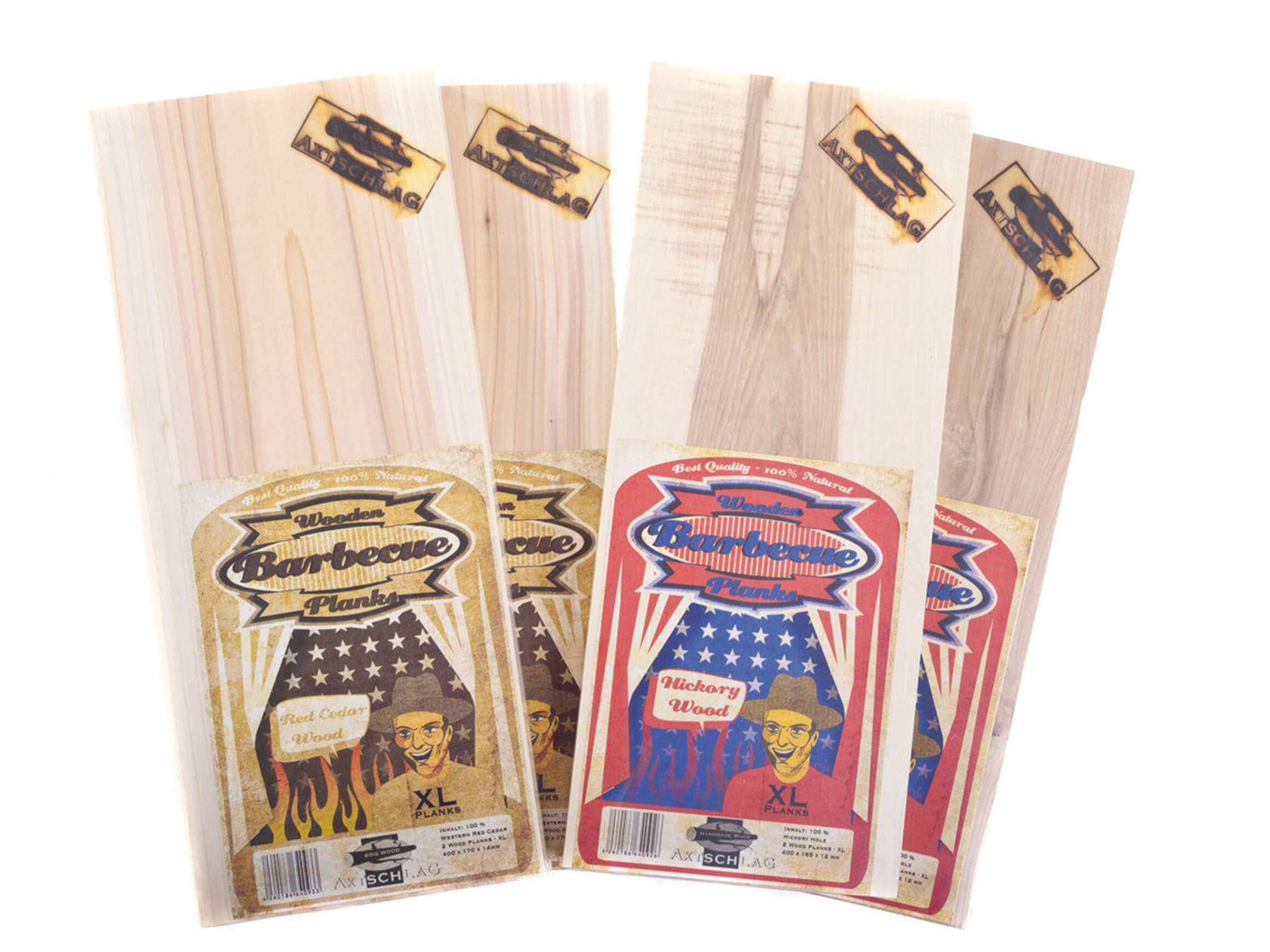 Räucherbrett Zeder 150x150x11mm - 4 Stk Blaser und Trösch