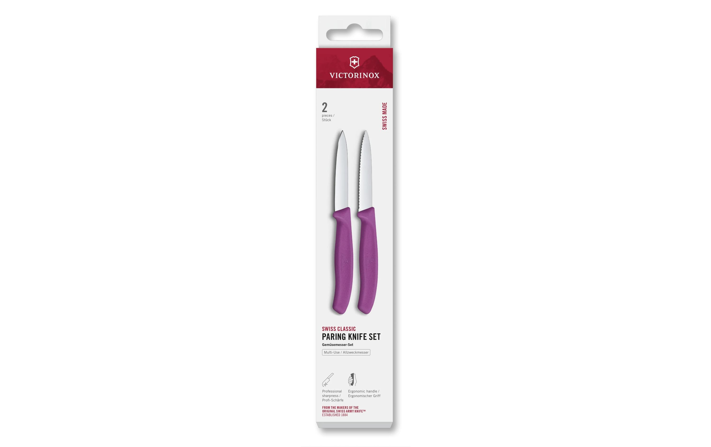 Messer-Set Swiss Classic, 8 cm, 2 Stück Von Victorinox Alltron / Farbe: Violett