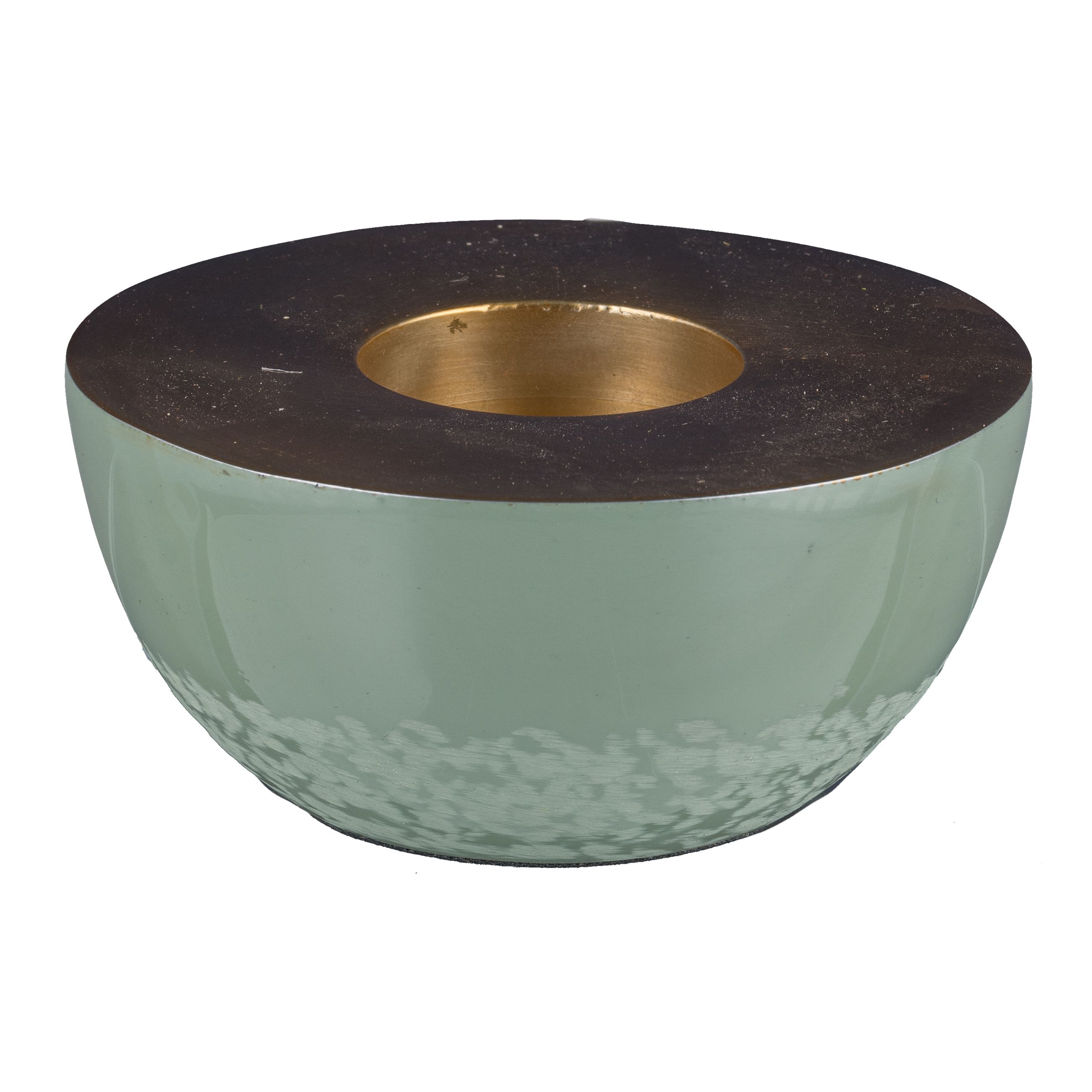 Kerzenständer Eleganza, Salbei H: 5 cm Gasper