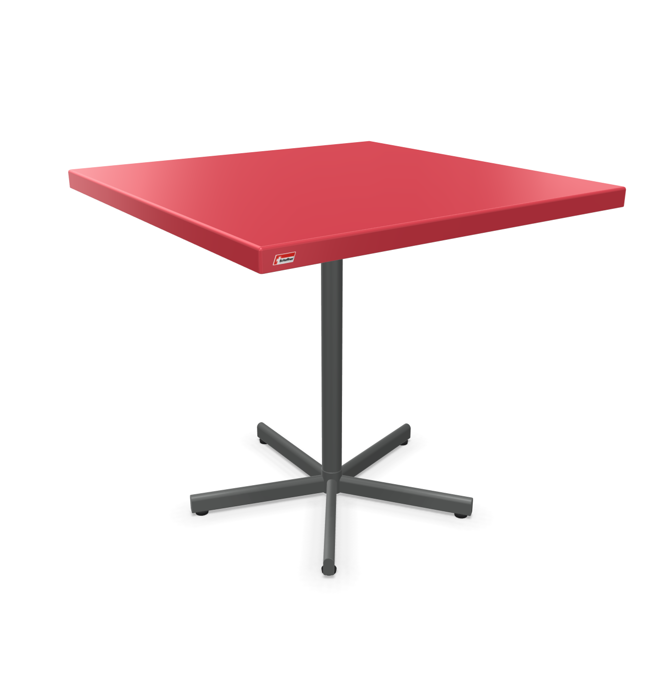 Schaffner Tisch Bodensee Quadratisch Rot | Schubiger Möbel