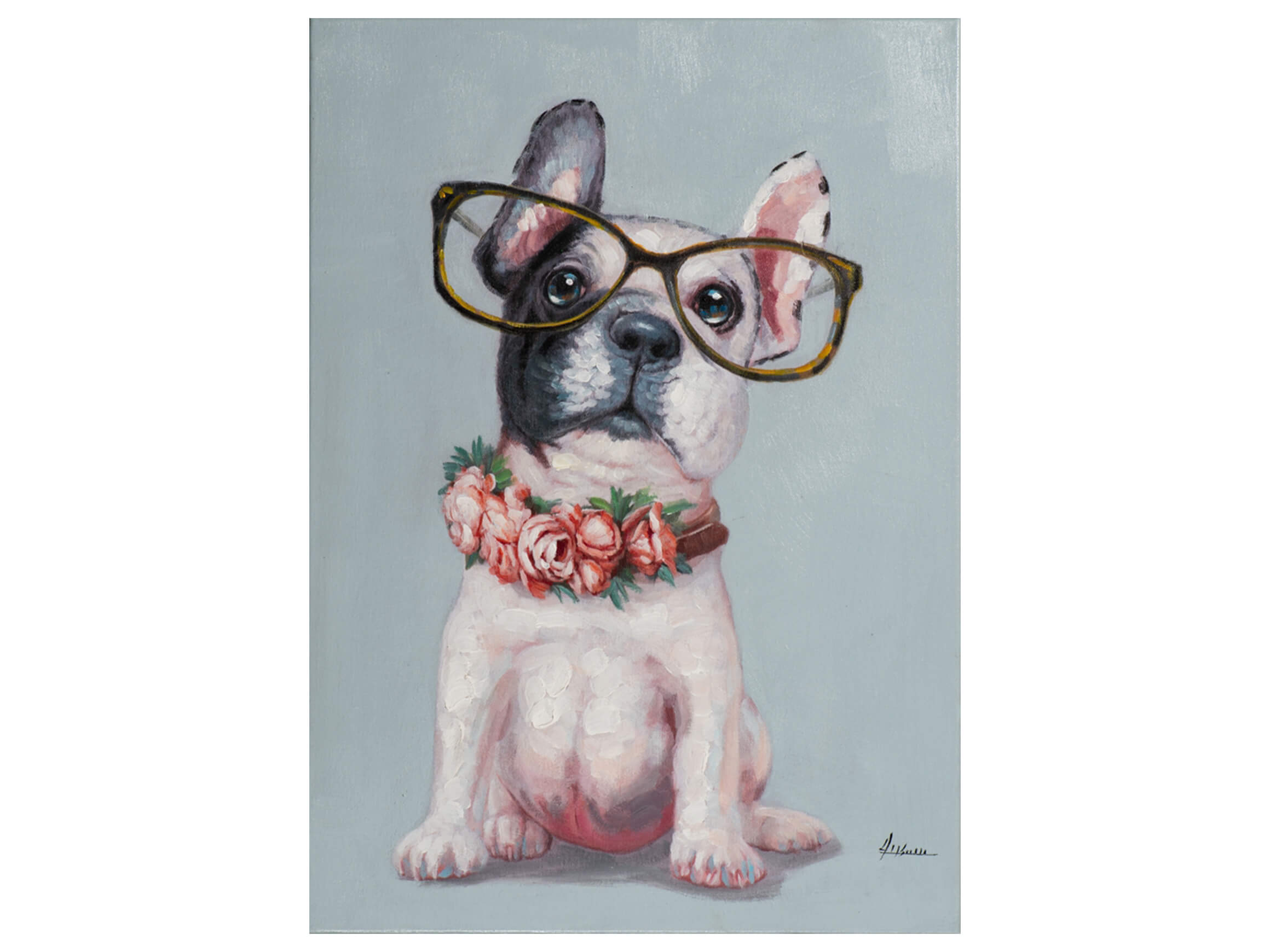 Bild Kleiner Hund mit Brille image LAND