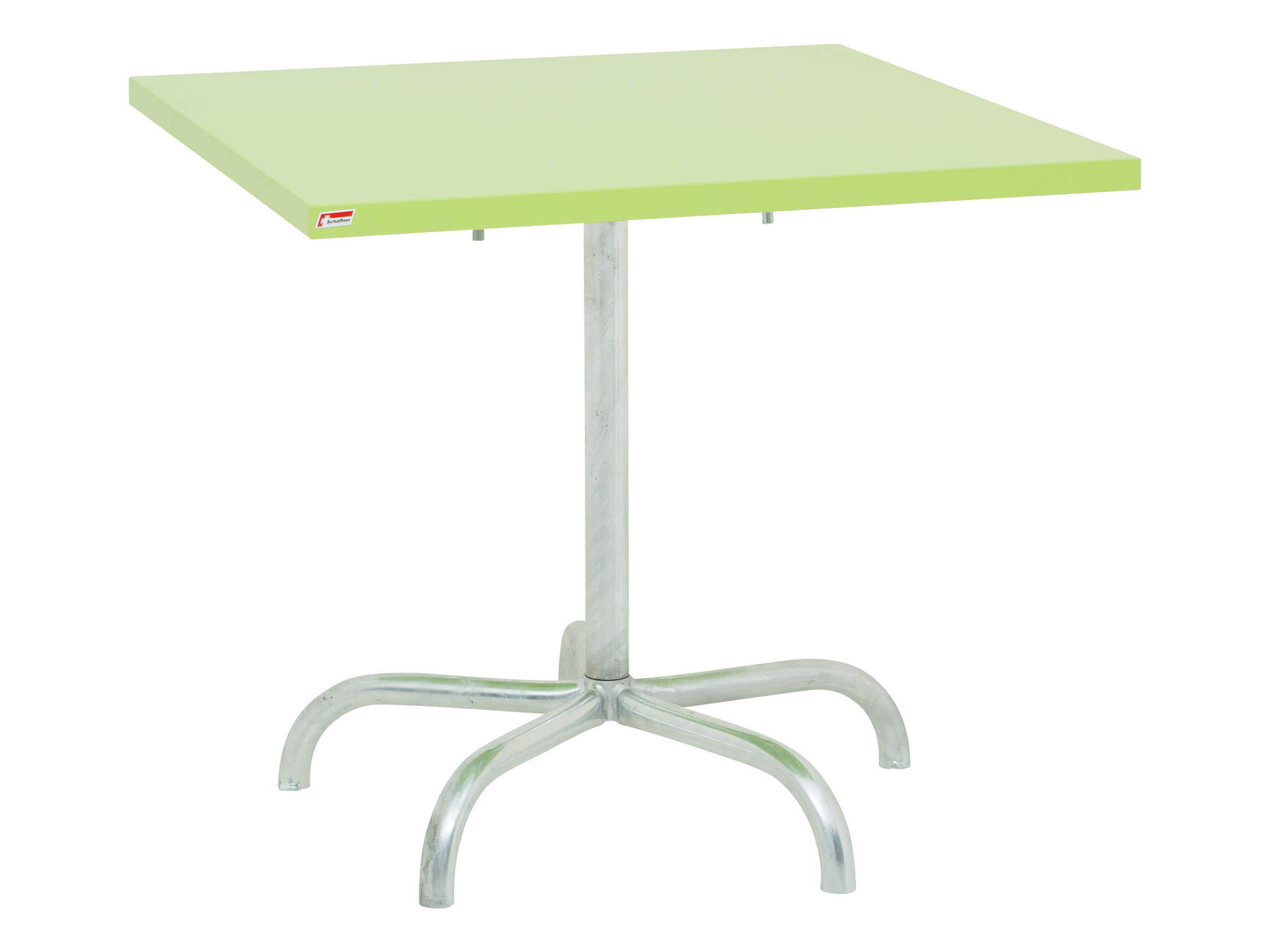Gartentisch Säntis Quadratisch Schaffner / Farbe: Hellgrün
