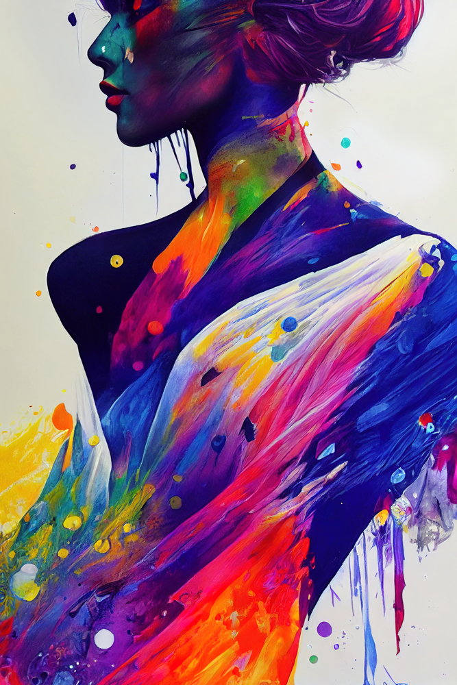 Acrylglasbild-Farbumspielte Eleganz-image LAND