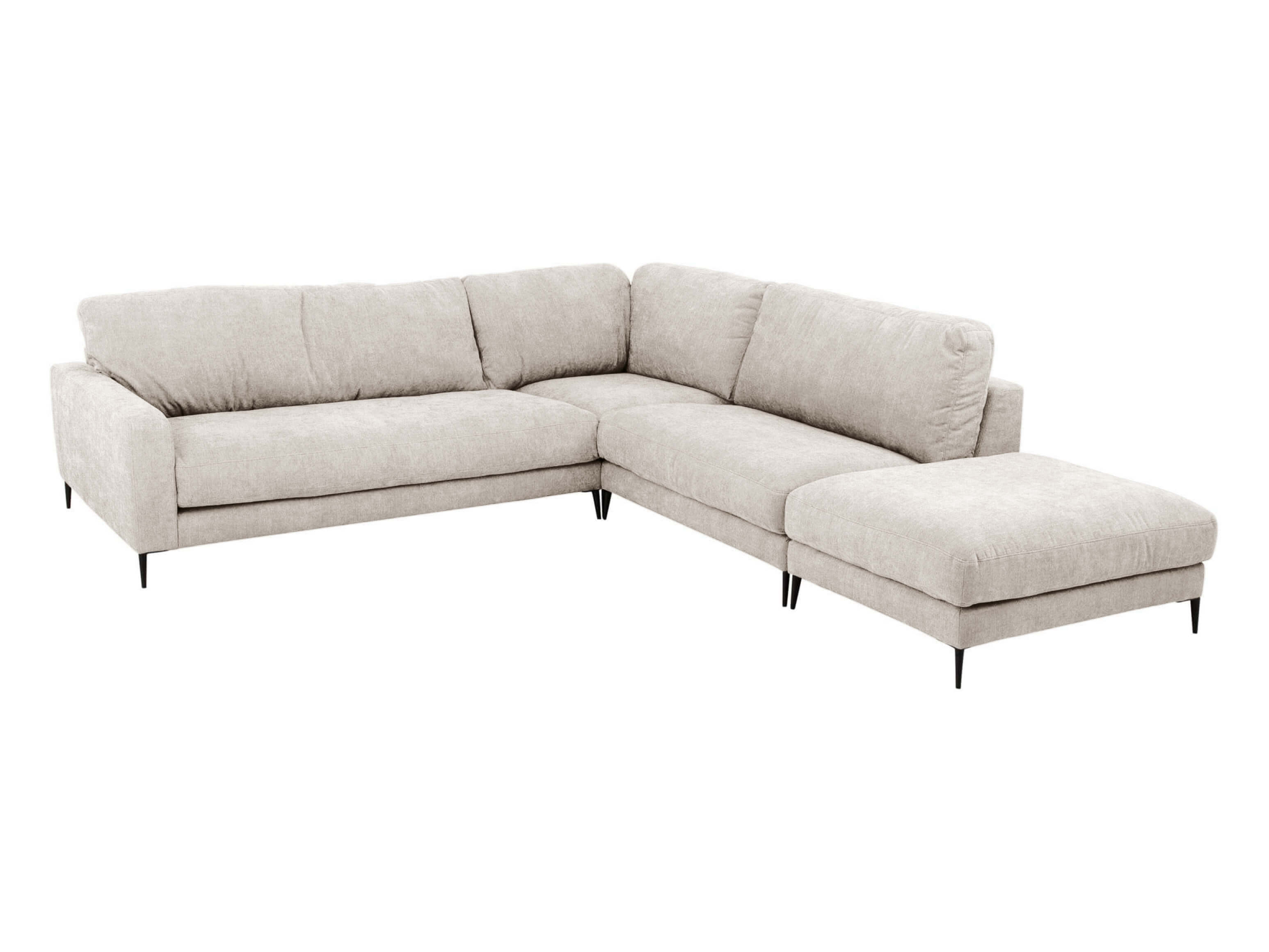 Ecksofa Umberto Basic Candy / Farbe: Nature / Material: Stoff Basic
