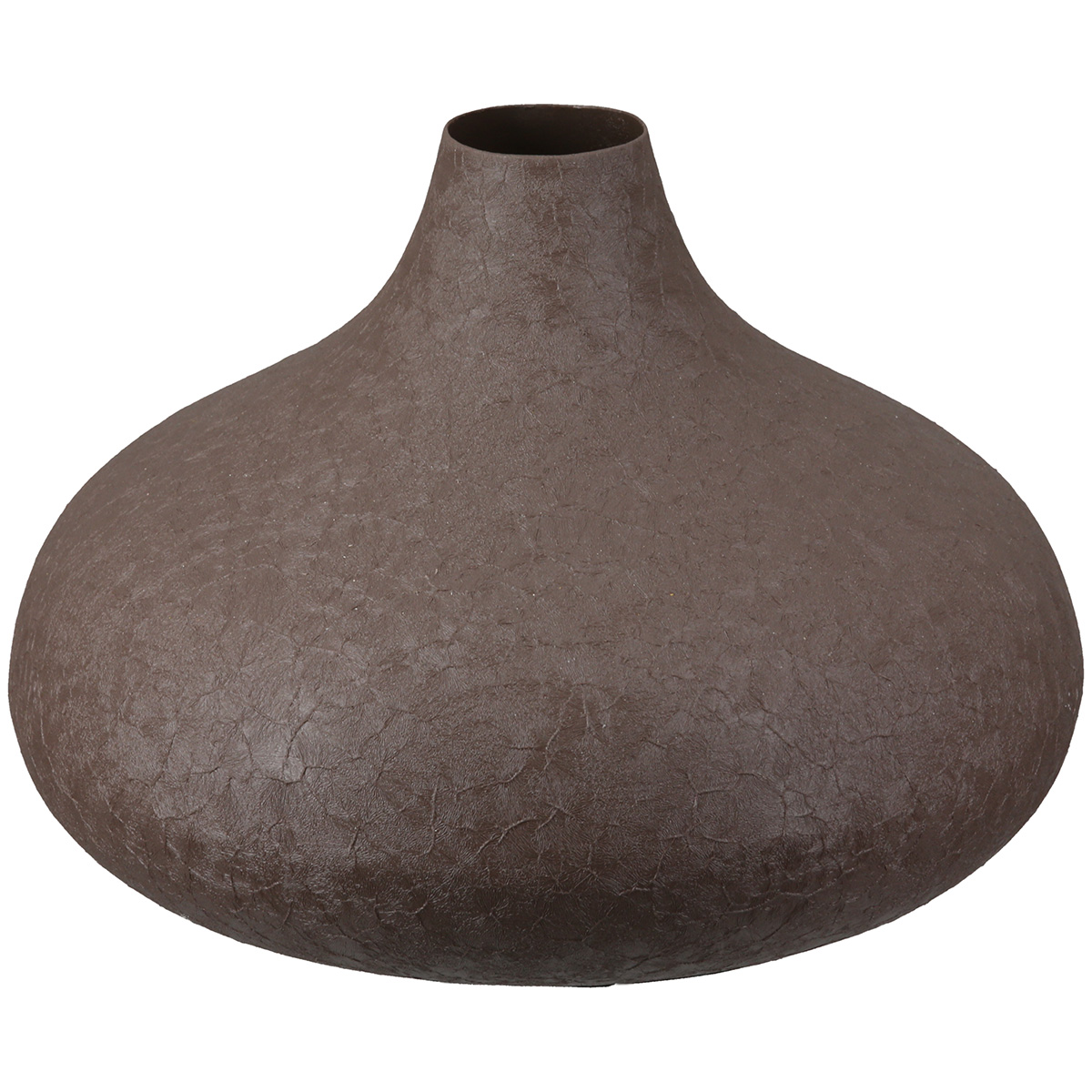 Gilde Vase Avanti Eisen Braun H: 11 cm Braun | Schubiger Möbel