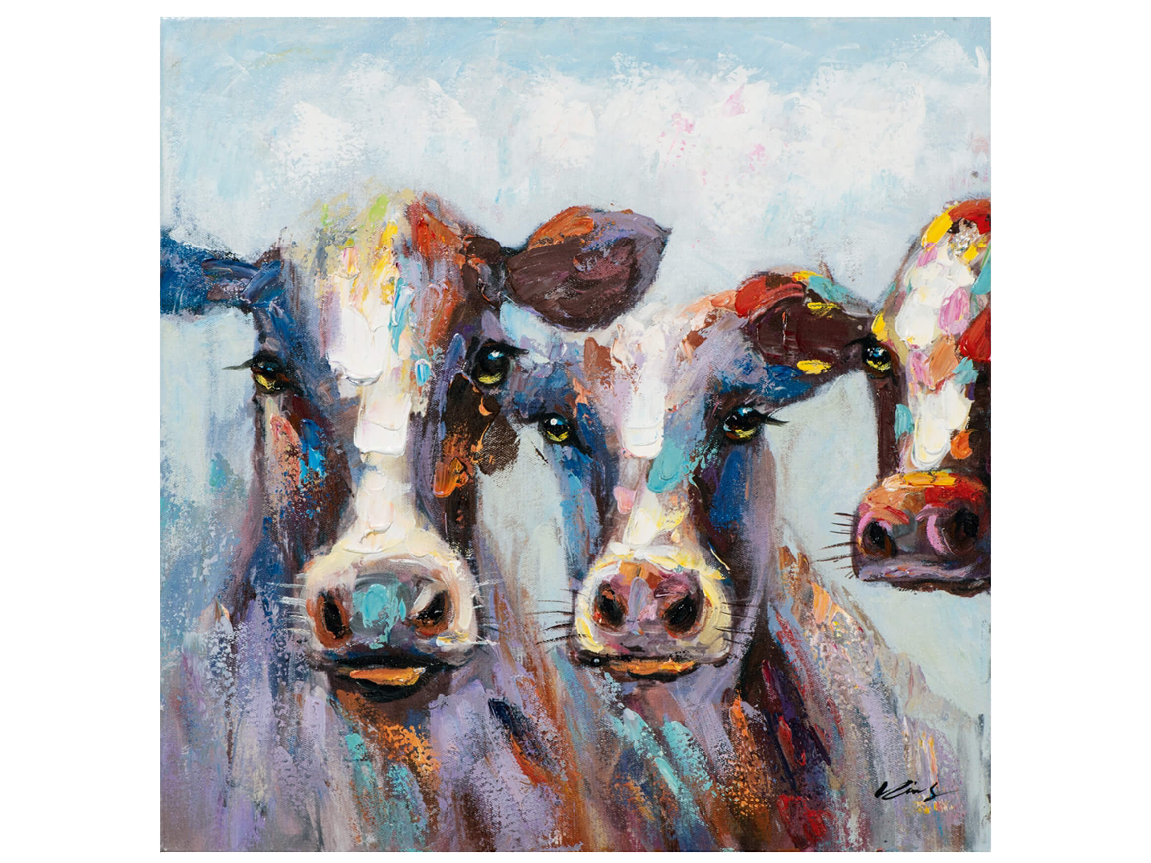 Bild Bunte Kühe image LAND