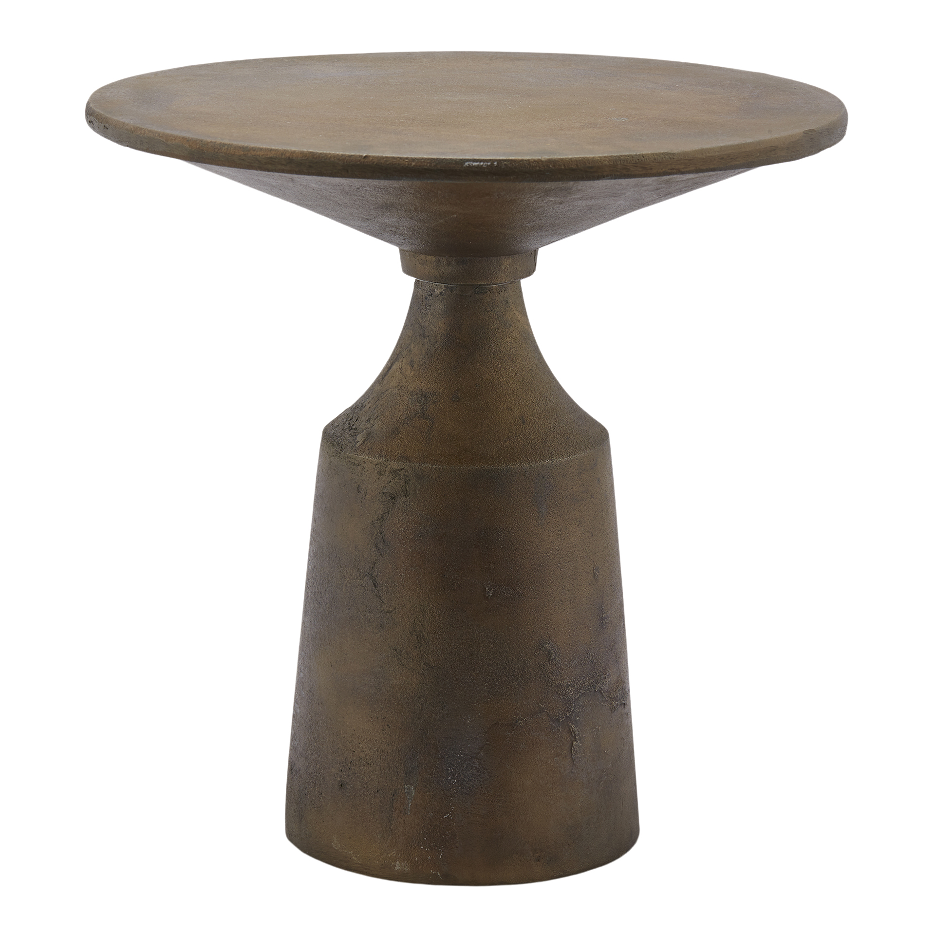 Beistelltisch Metall Altgold B: 46 cm Edg