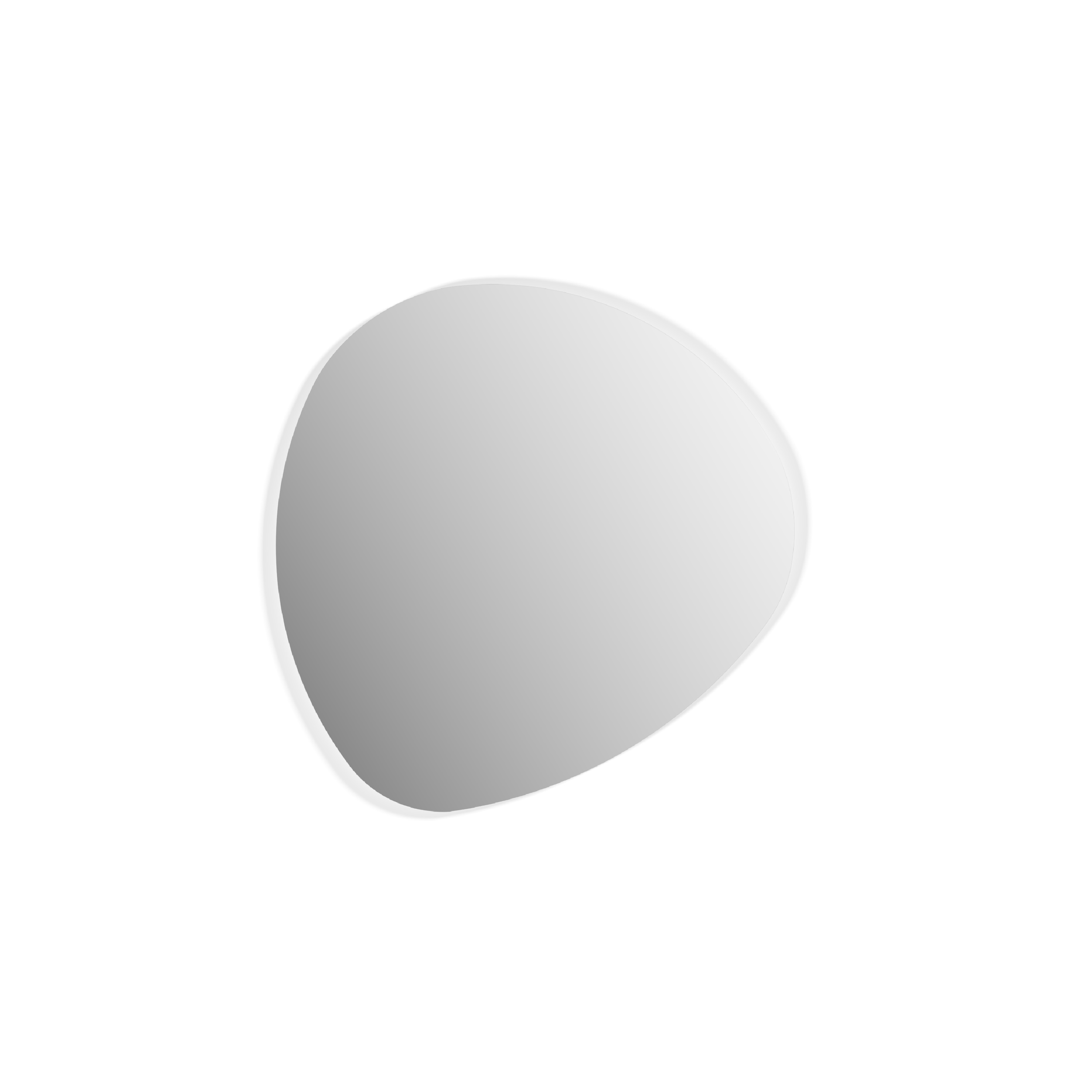 Miroir Pebble Smoked 50x50 cm de Sonorous