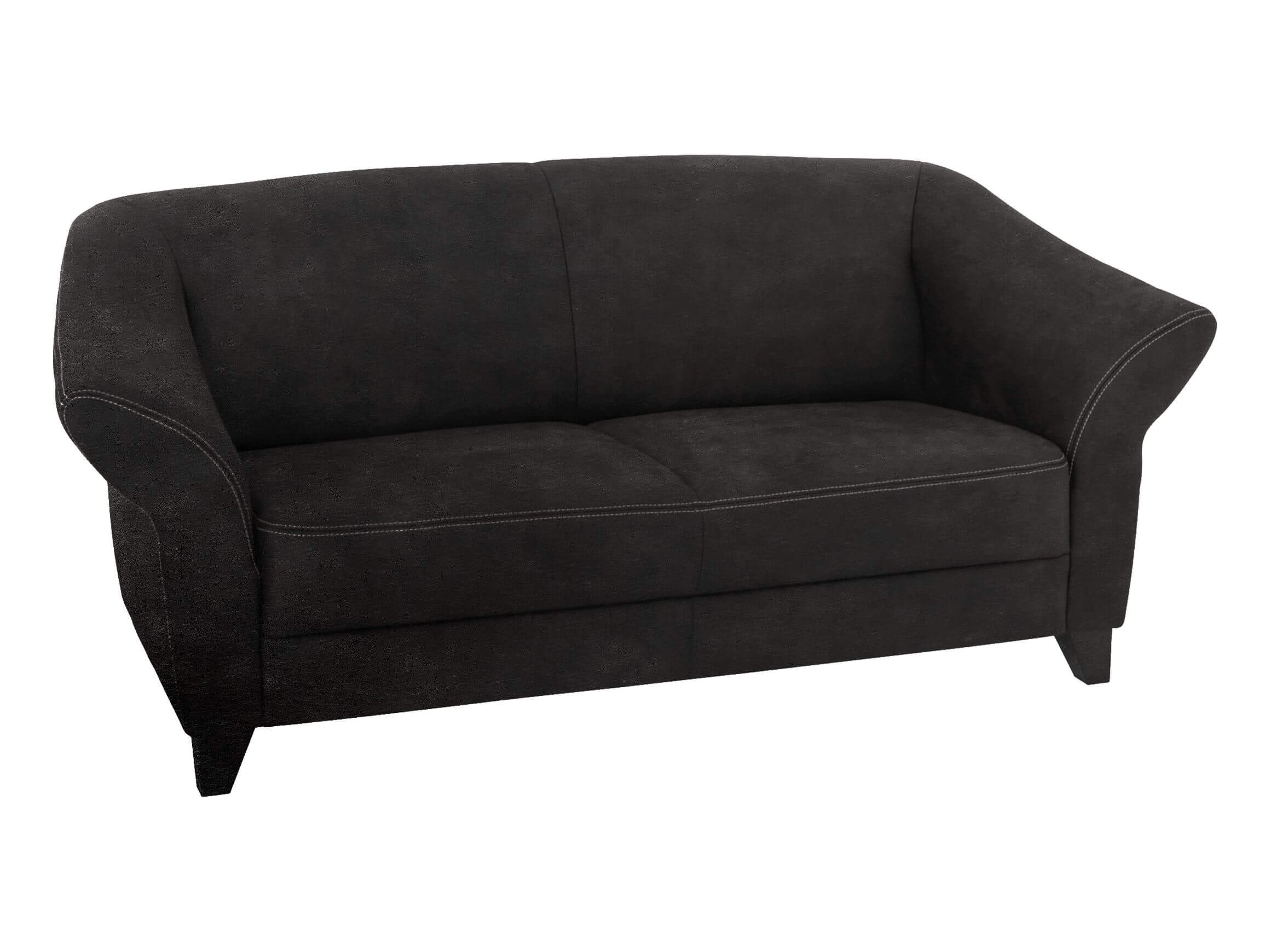 Sofa Klosters Basic Ponsel / Farbe: Grau / Material: Leder Basic