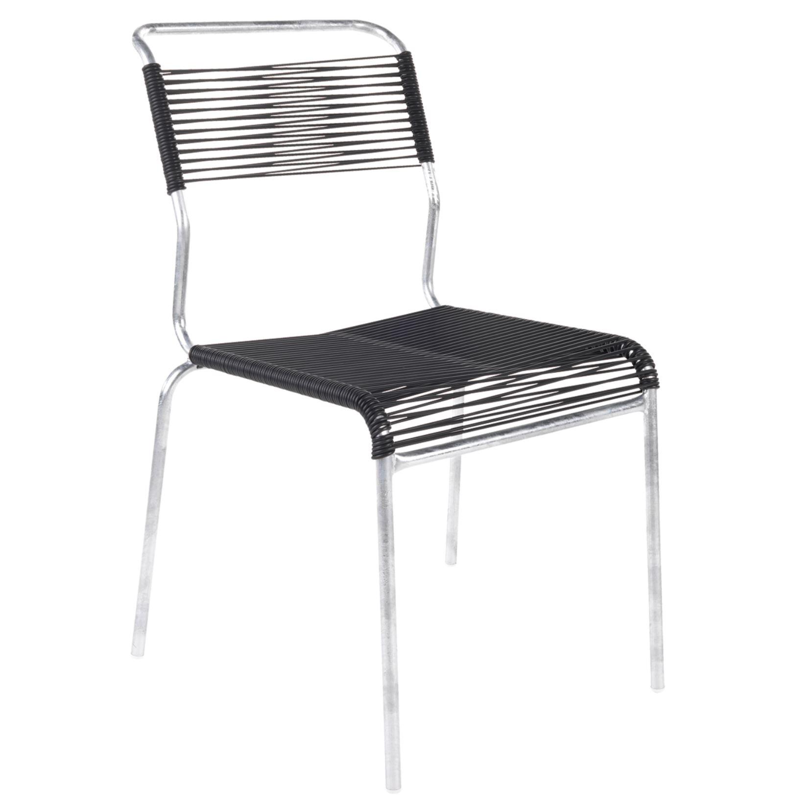 Spaghetti-Stuhl Säntis Feuerverzinkt von Schaffner / Farbe: Anthrazit / Grösse: 44 x 61 cm