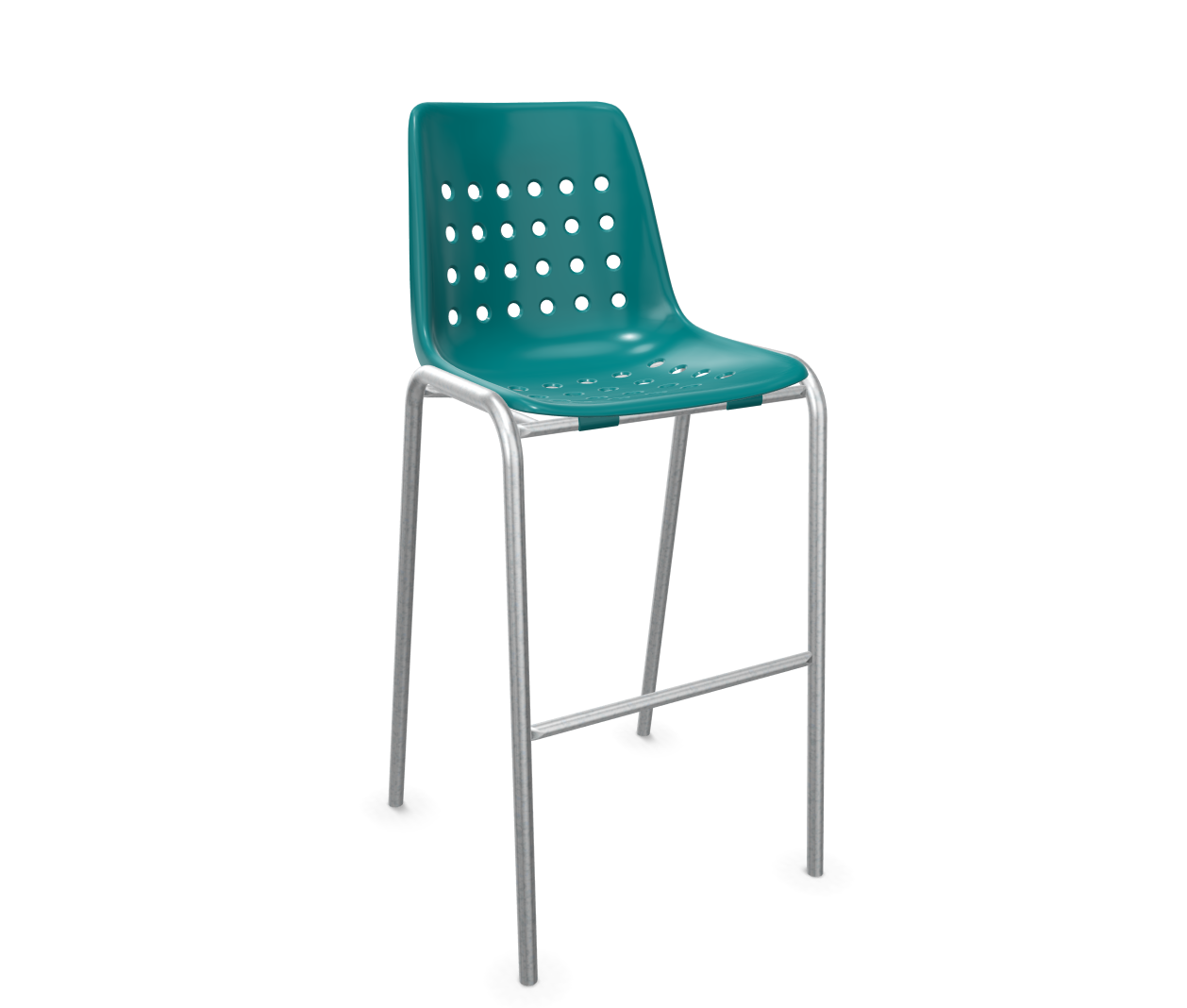 Barstuhl Bermuda von Schaffner / Farbe: Kaliblau / Grösse: 52 x 54 cm