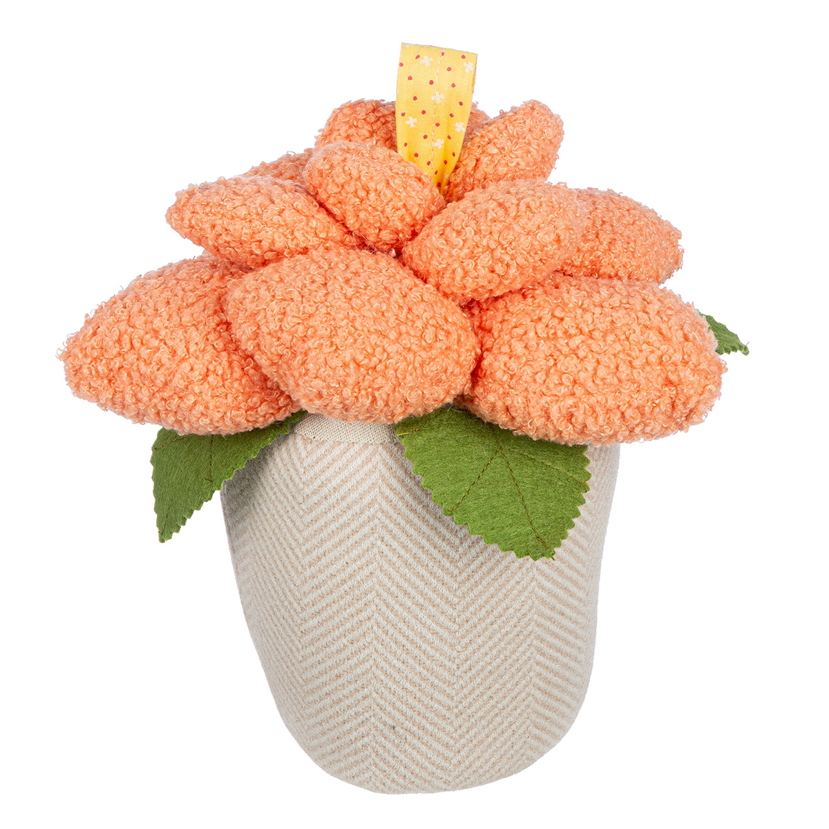 Türstopper Blume im Topf Rosa Orange H: 23 cm Gilde