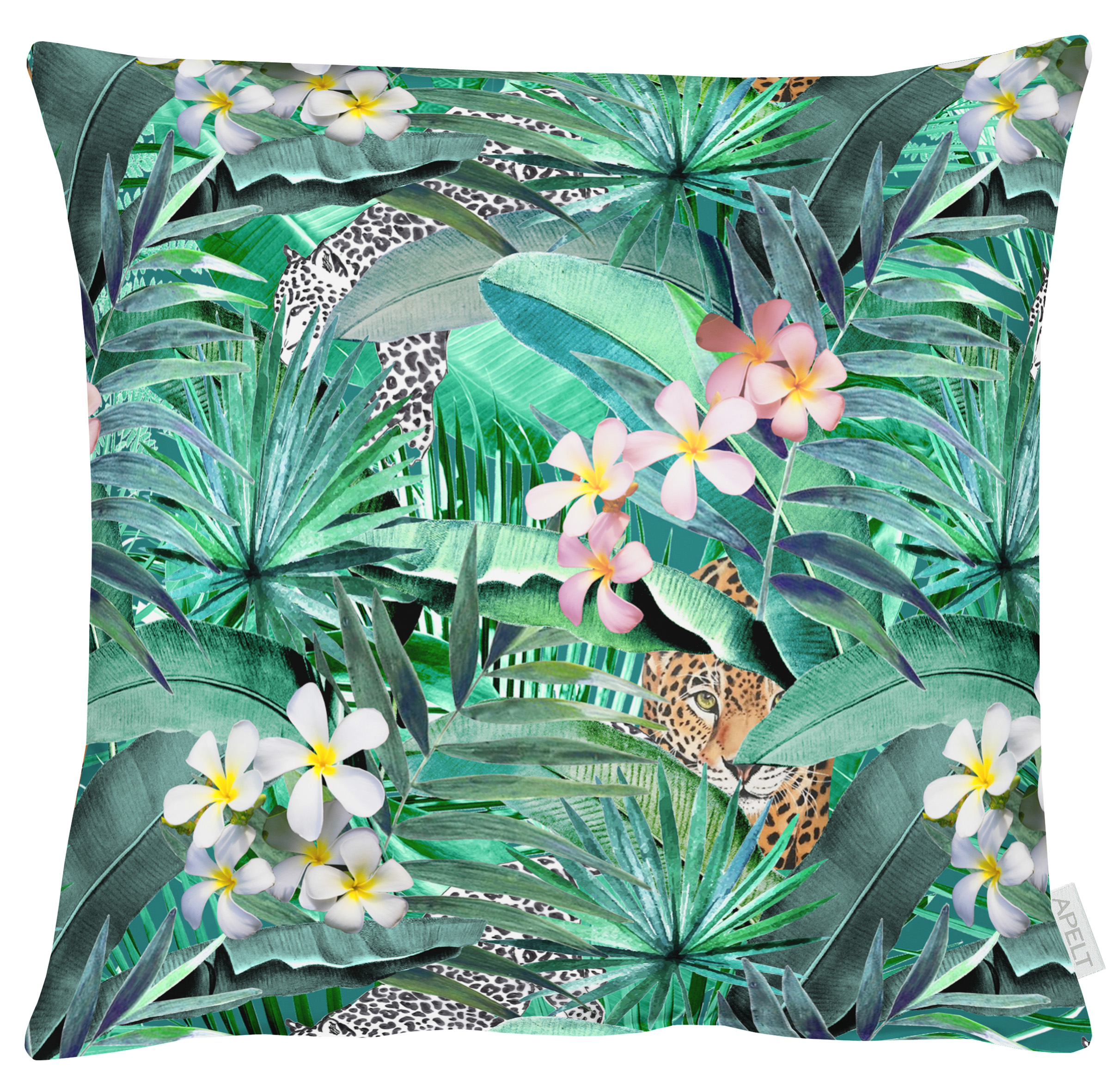 Kissenhülle Dschungel Grün 50x50 cm Apelt / Farbe: