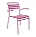 Lättli-Stuhl Säntis mit Armlehnen Schaffner / Farbe: Pink