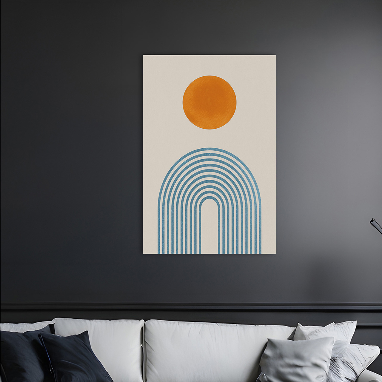 Canvas-Orange Dot-image LAND