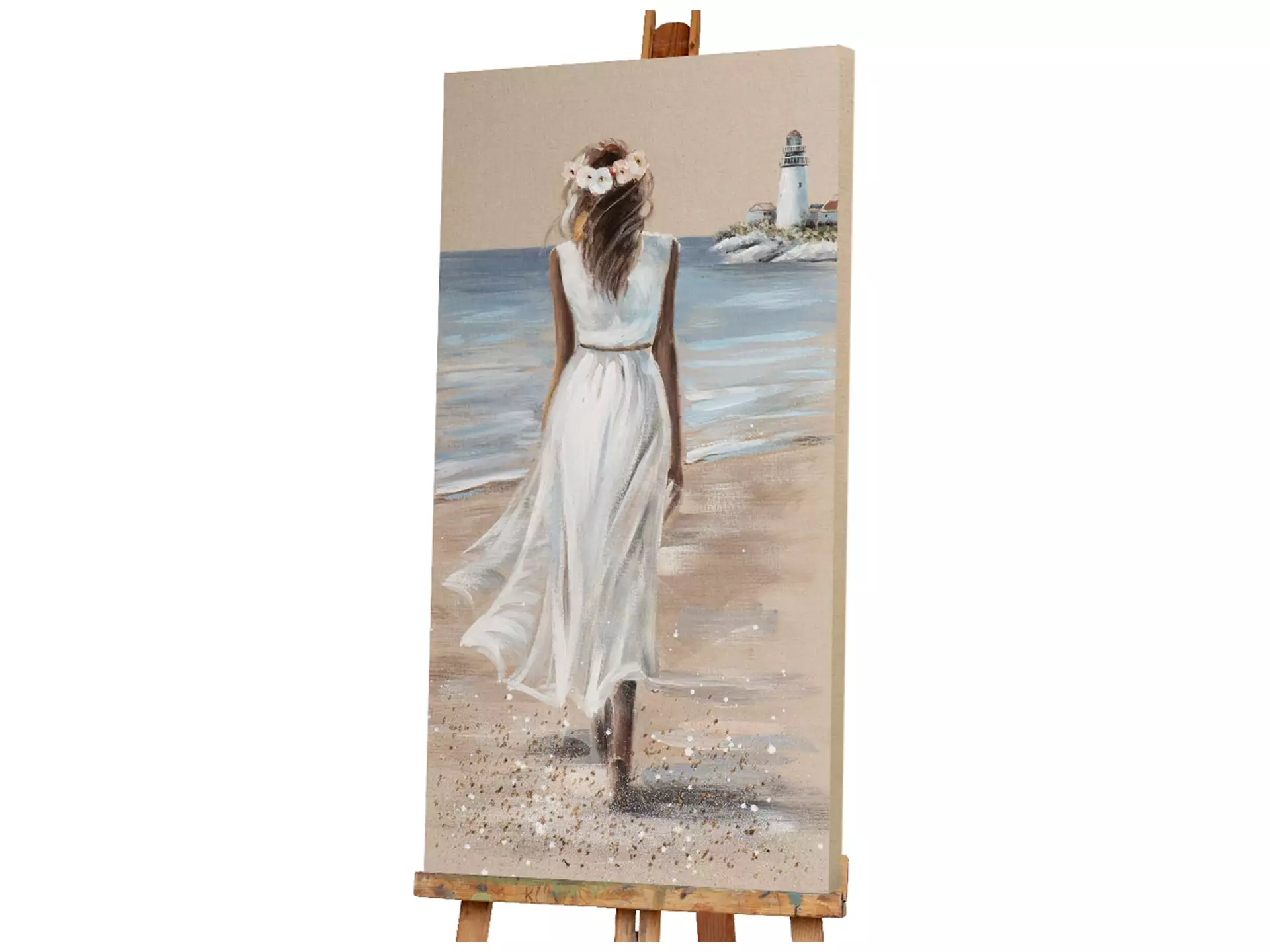 Bild Frau am Strand im Weissem Kleid 1 image LAND