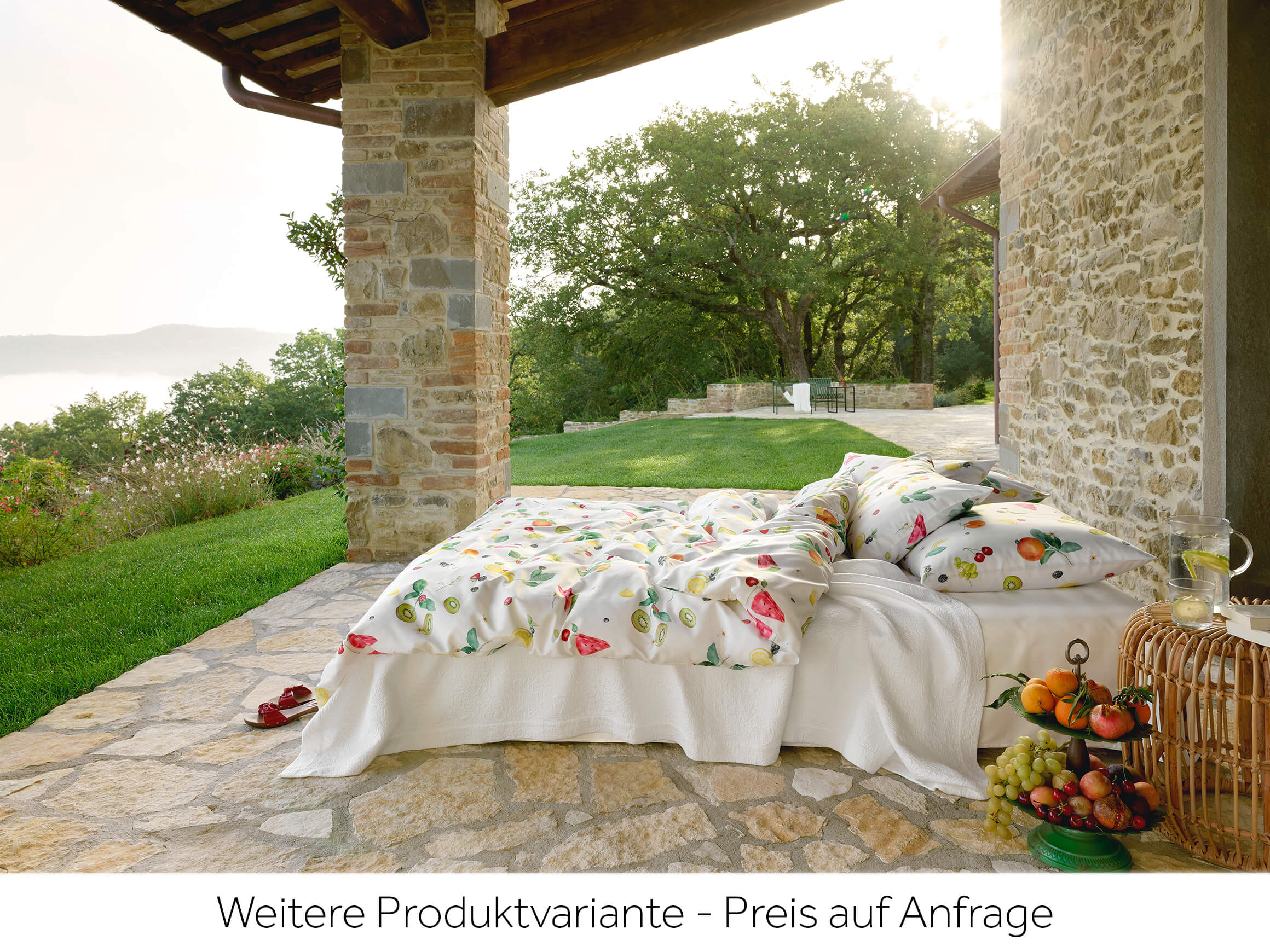 Kissenbezug Frutti-Noblesse, Blanc Schlossberg Textil AG