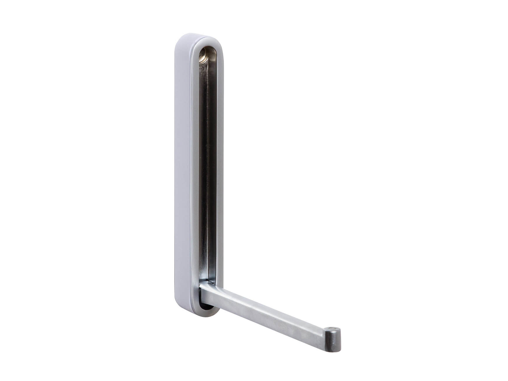 Klapphaken Canoa, Zinkdruckguss Matt, Kunststoff Weiss,