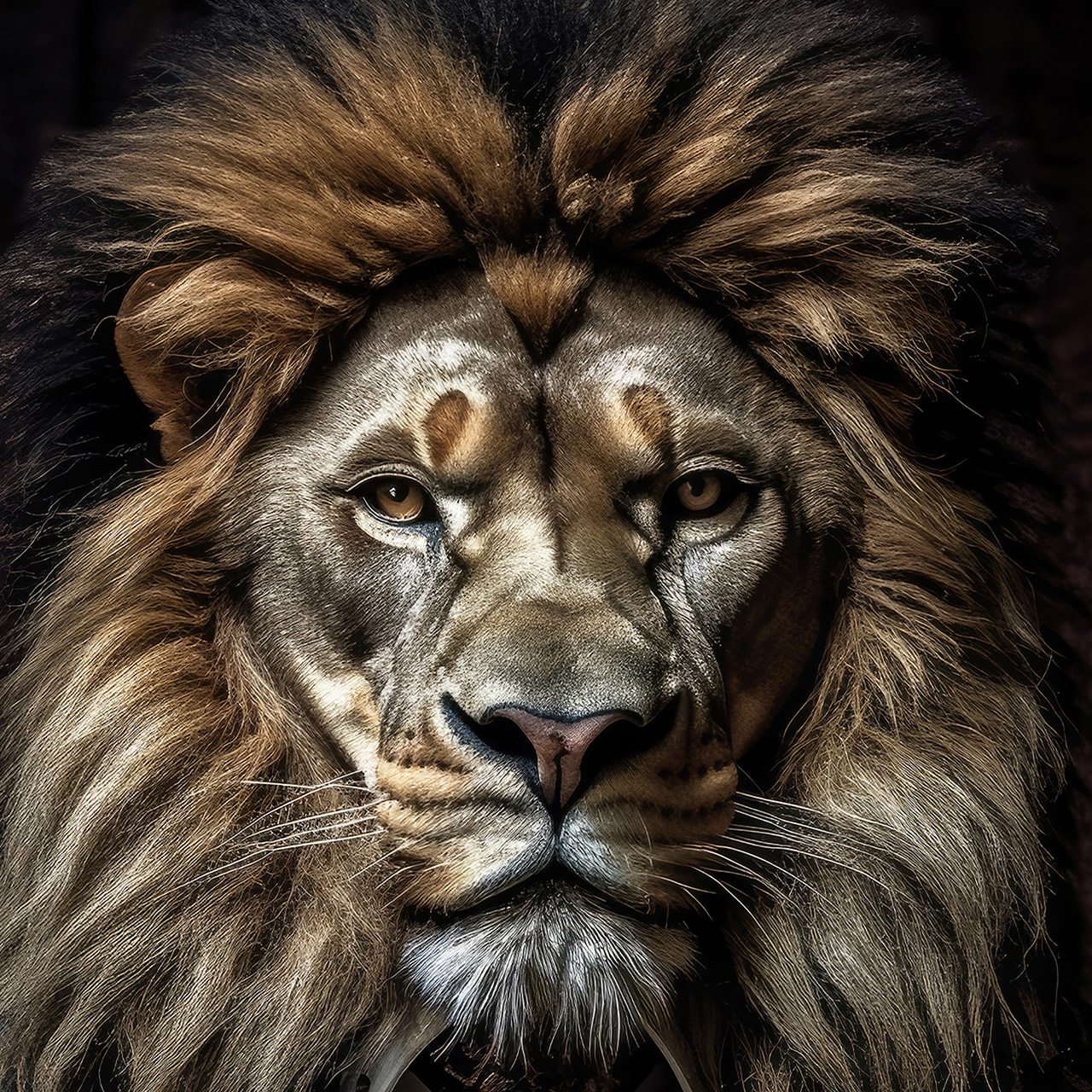 Canvas-Stylish Lion-image LAND