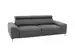 Sofa Lucio Basic B: 222 cm Candy / Farbe: Steel / Material: Stoff Basic