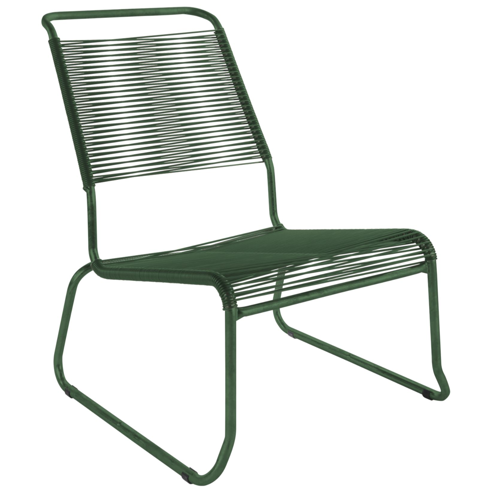 Schaffner Spaghetti-Kufen-Lounger Säntis Hochlehner Grün | Schubiger Möbel