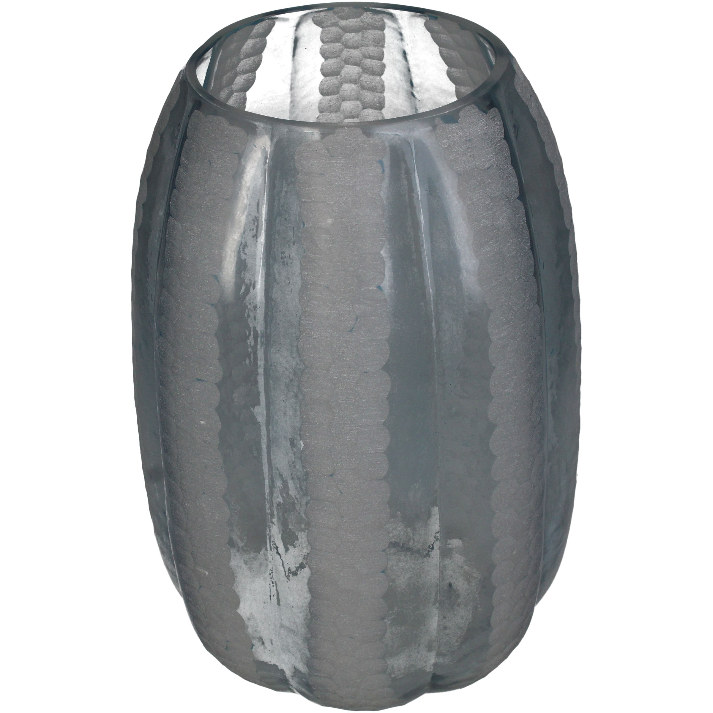 Vase Glas, Blau H: 28 cm Kersten