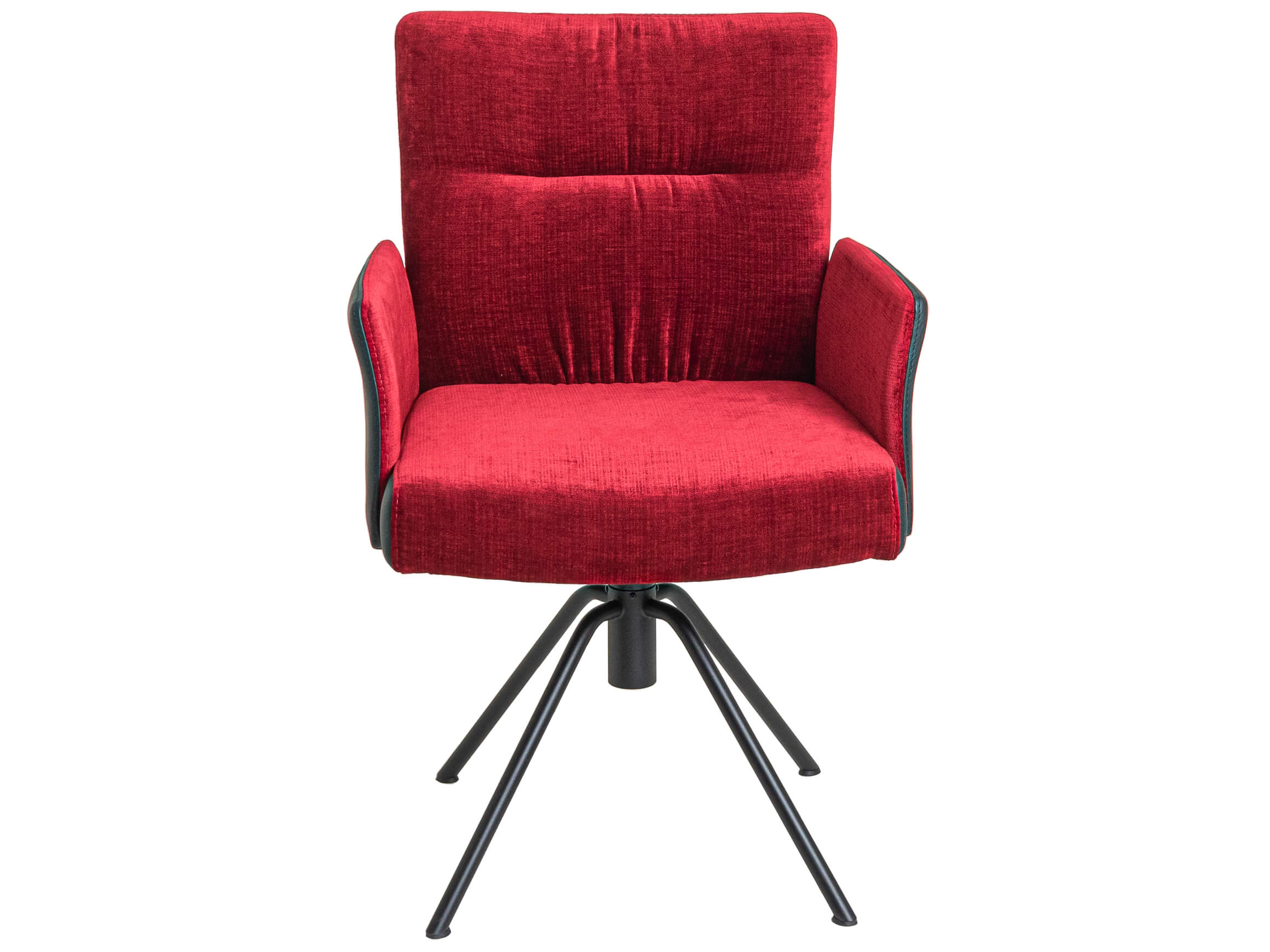 Armlehnstuhl Tally IL-Concept / Farbe: Nero / Bezugsmaterial: Leder Stoff