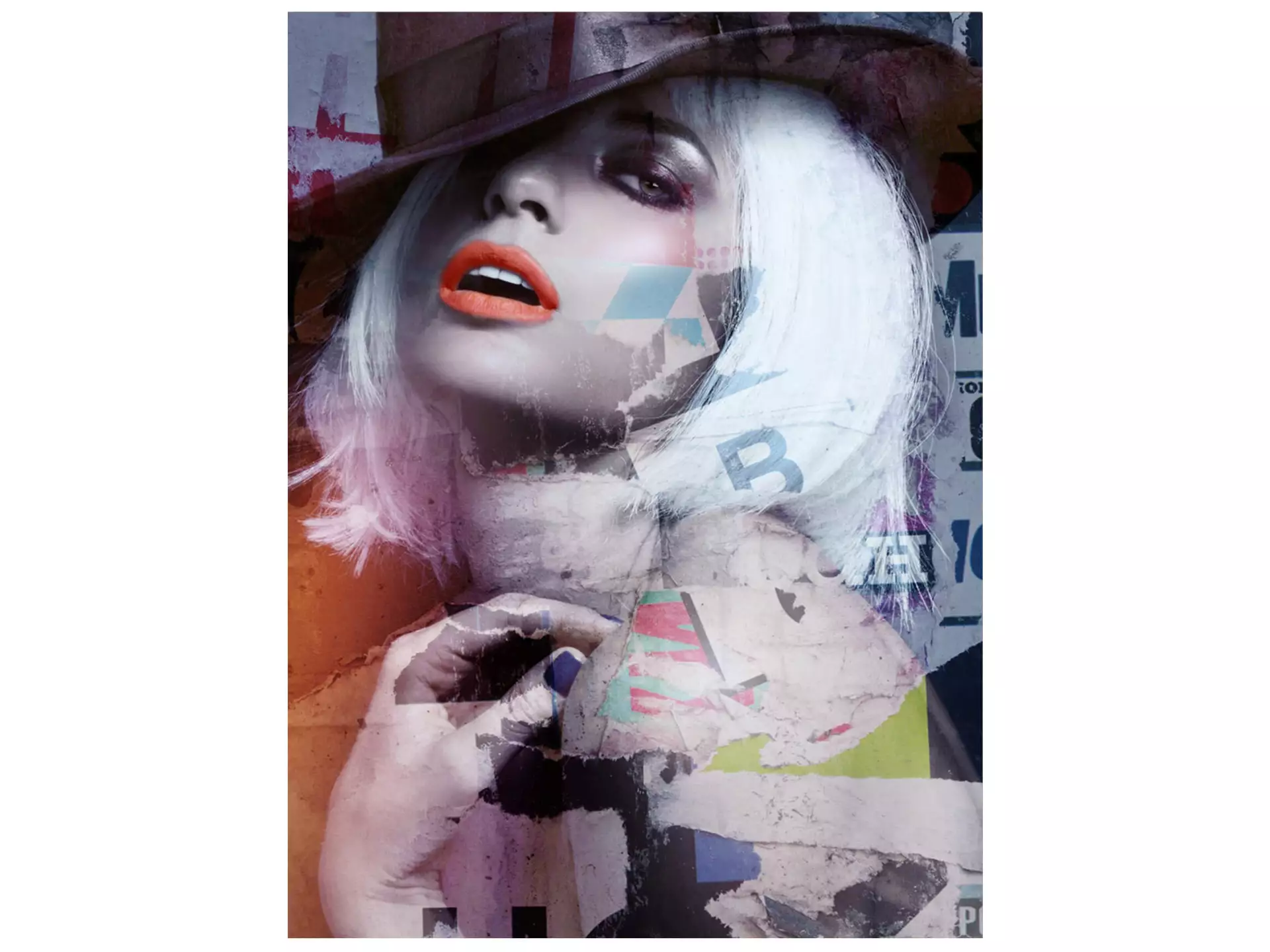 Digitaldruck auf Glas Street Art Rock Style image LAND / Grösse: 120 x 90 cm