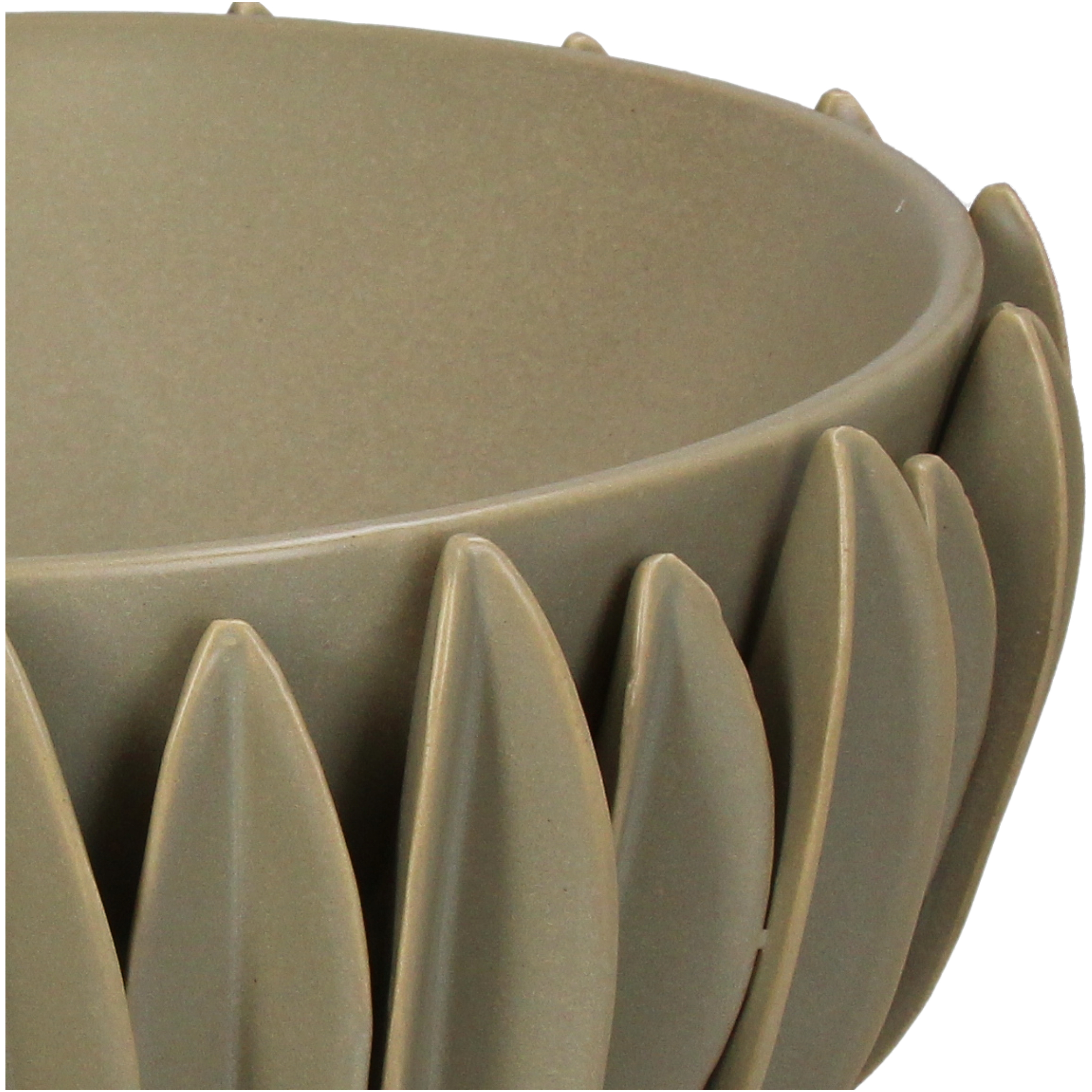 Schale Keramik, Beige H: 14 cm Kersten