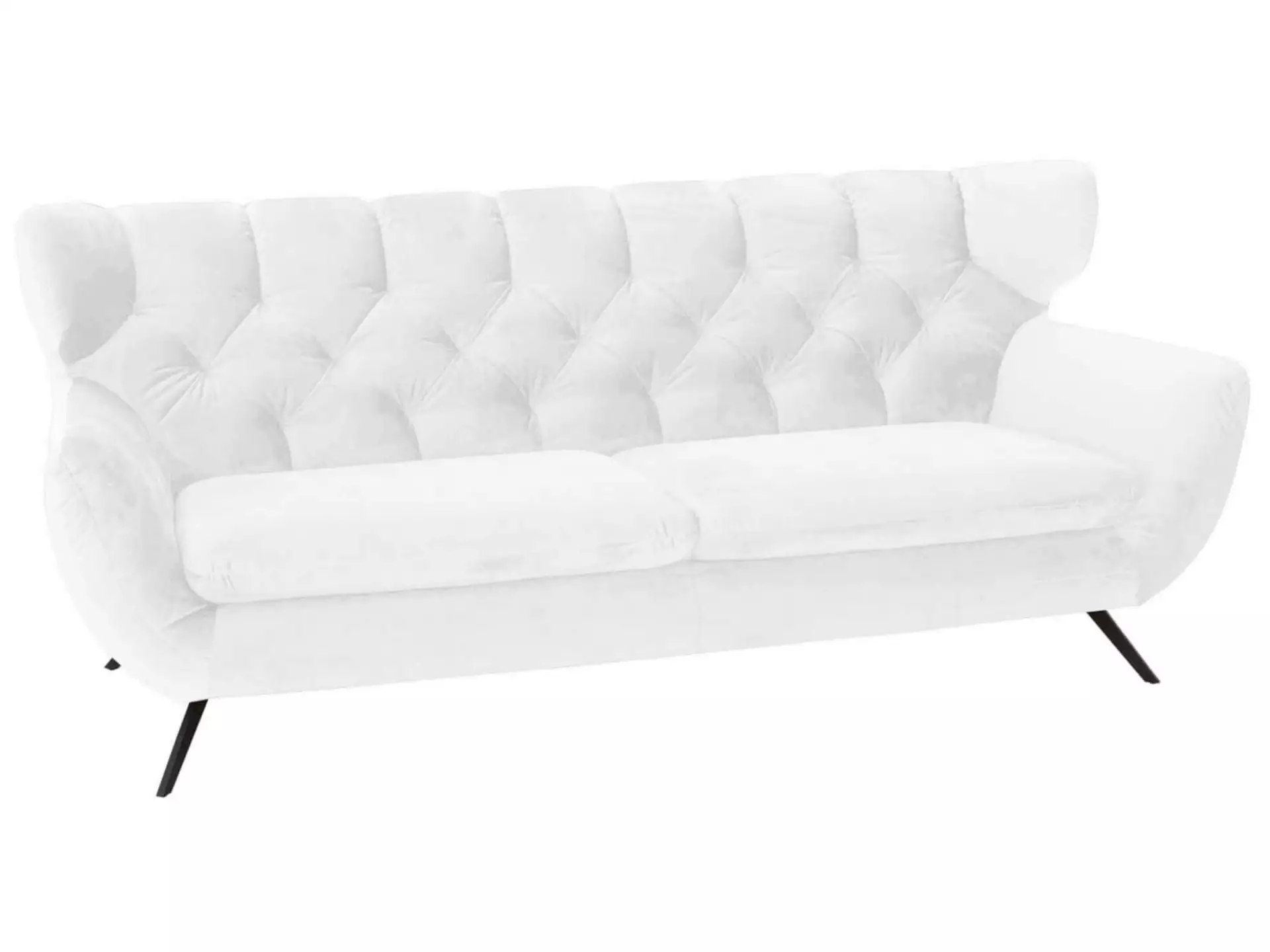 Sofa Sante fe Basic B: 225 cm Candy / Farbe: Bianco / Material: Leder Basic