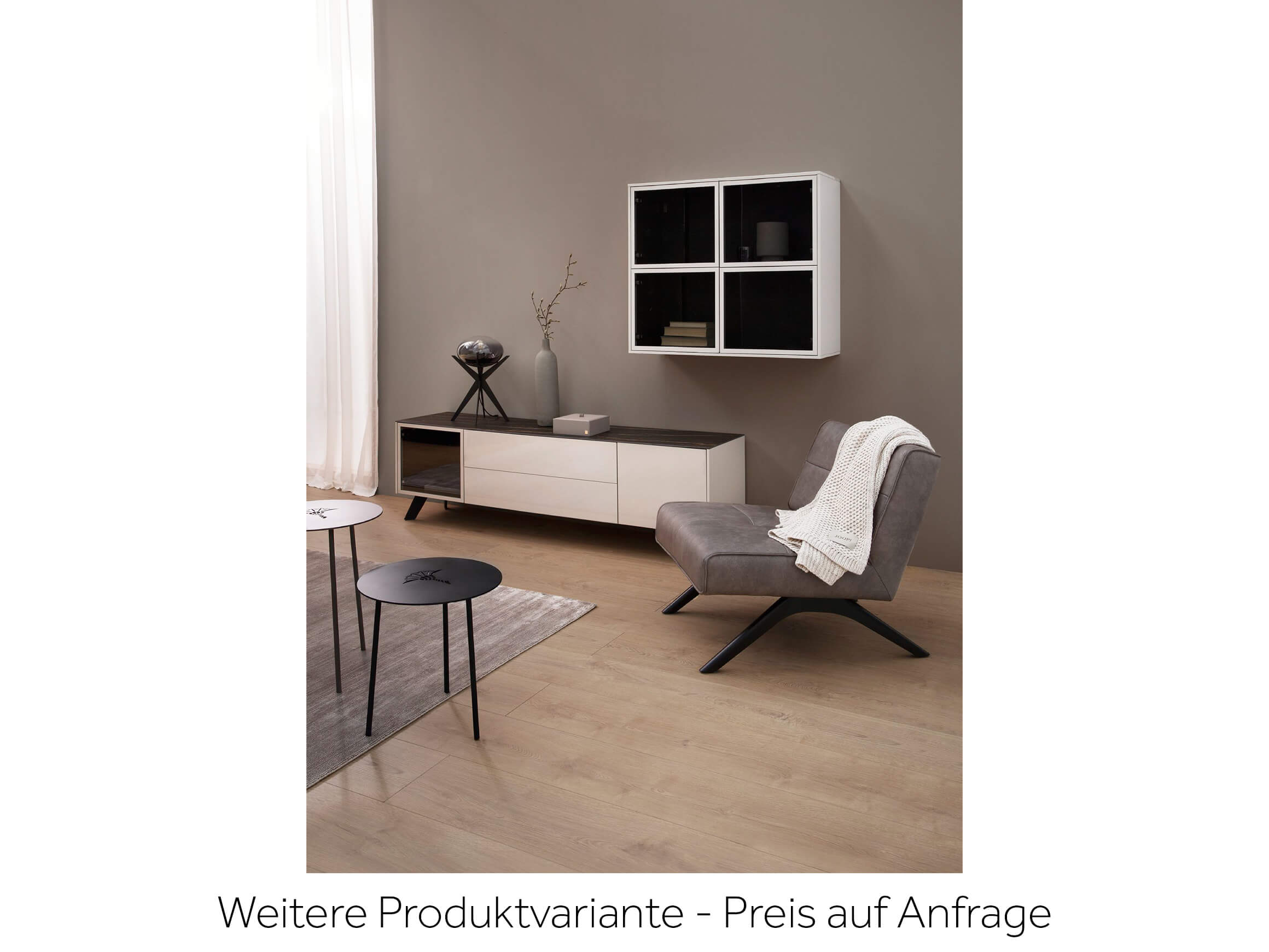 2-Satz-Tisch Emboss Ronald Schmitt / Farbe: Rauch