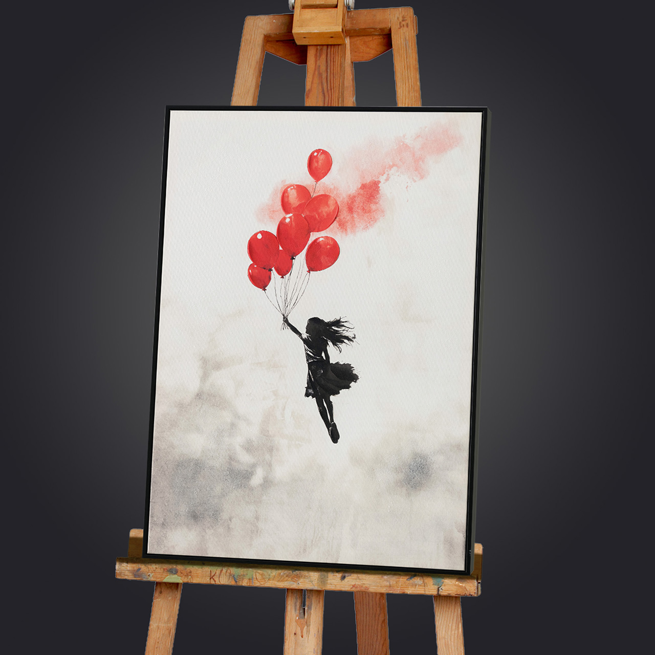 Gemälde-Balloon Girl in The Sky-image LAND