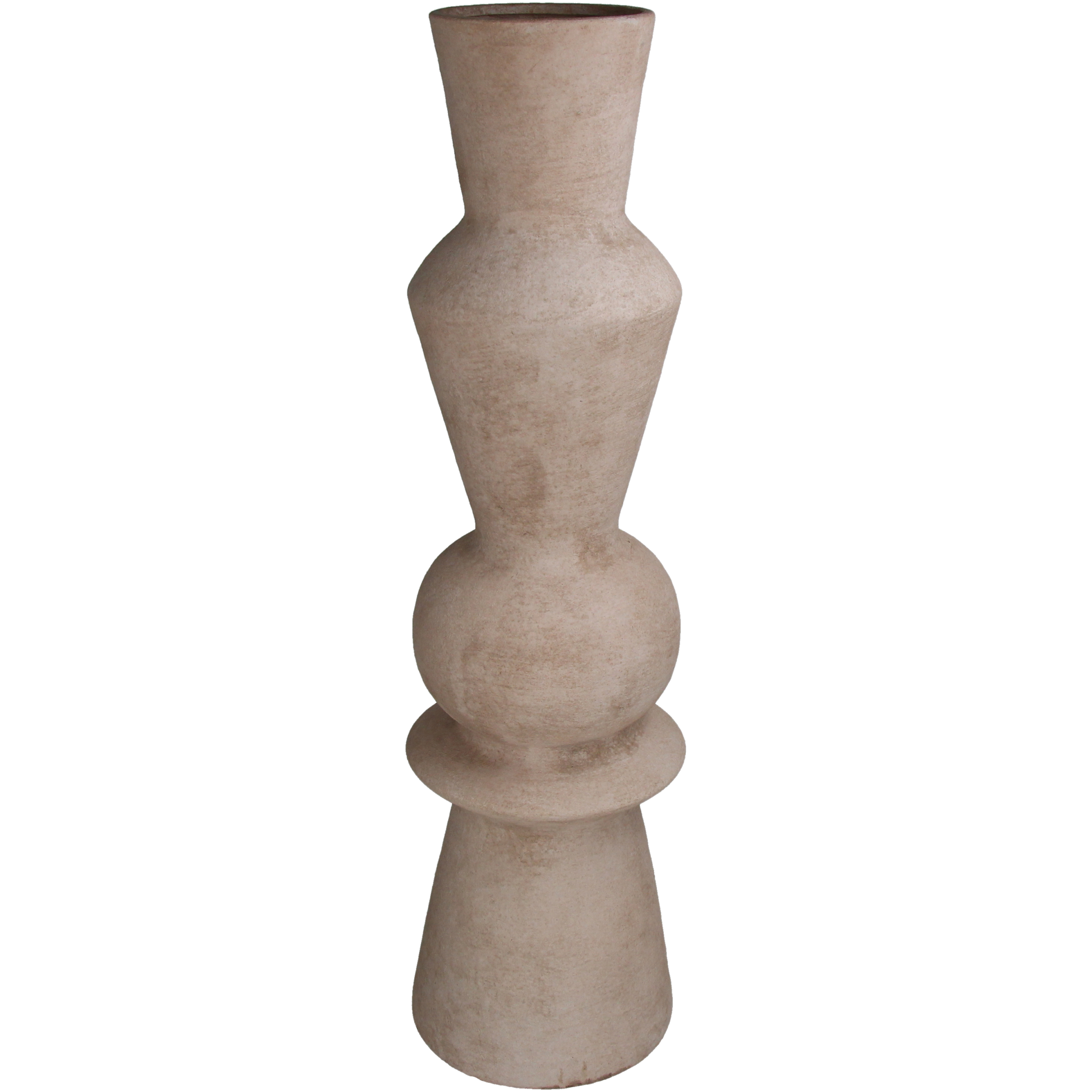 Kersten Vase Terracatta, Ivory H: 72 cm  | Schubiger Möbel