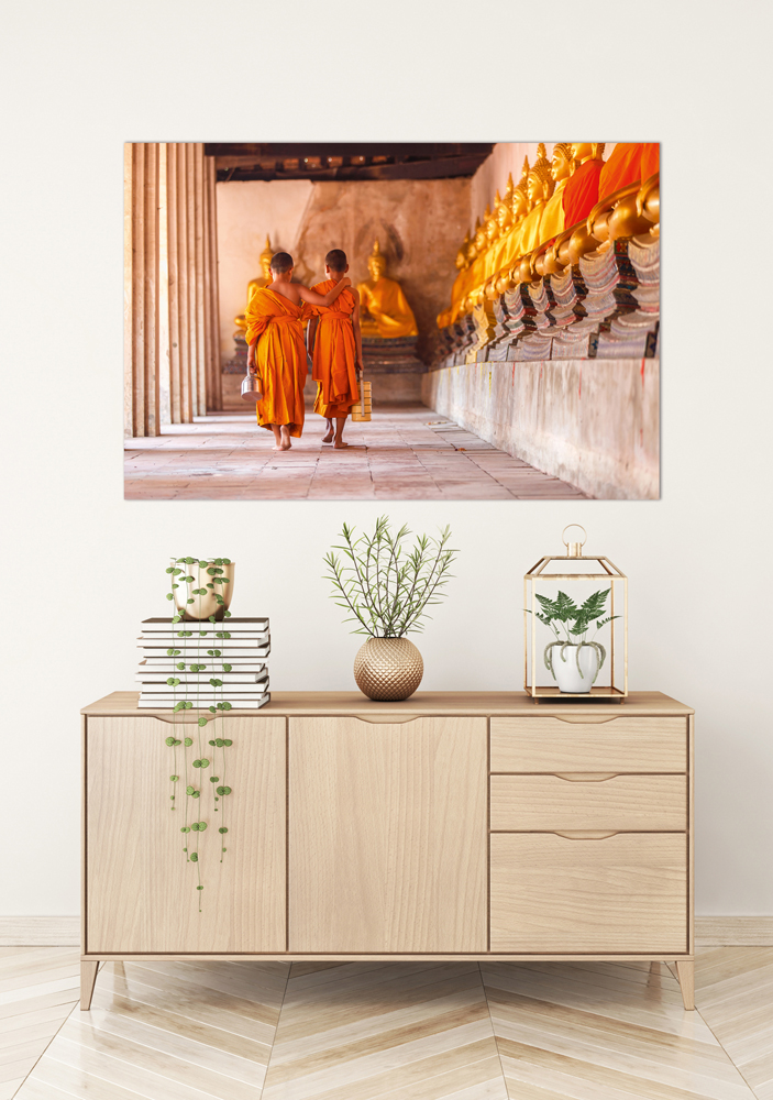 Alubild Buddhistische Mönche image LAND
