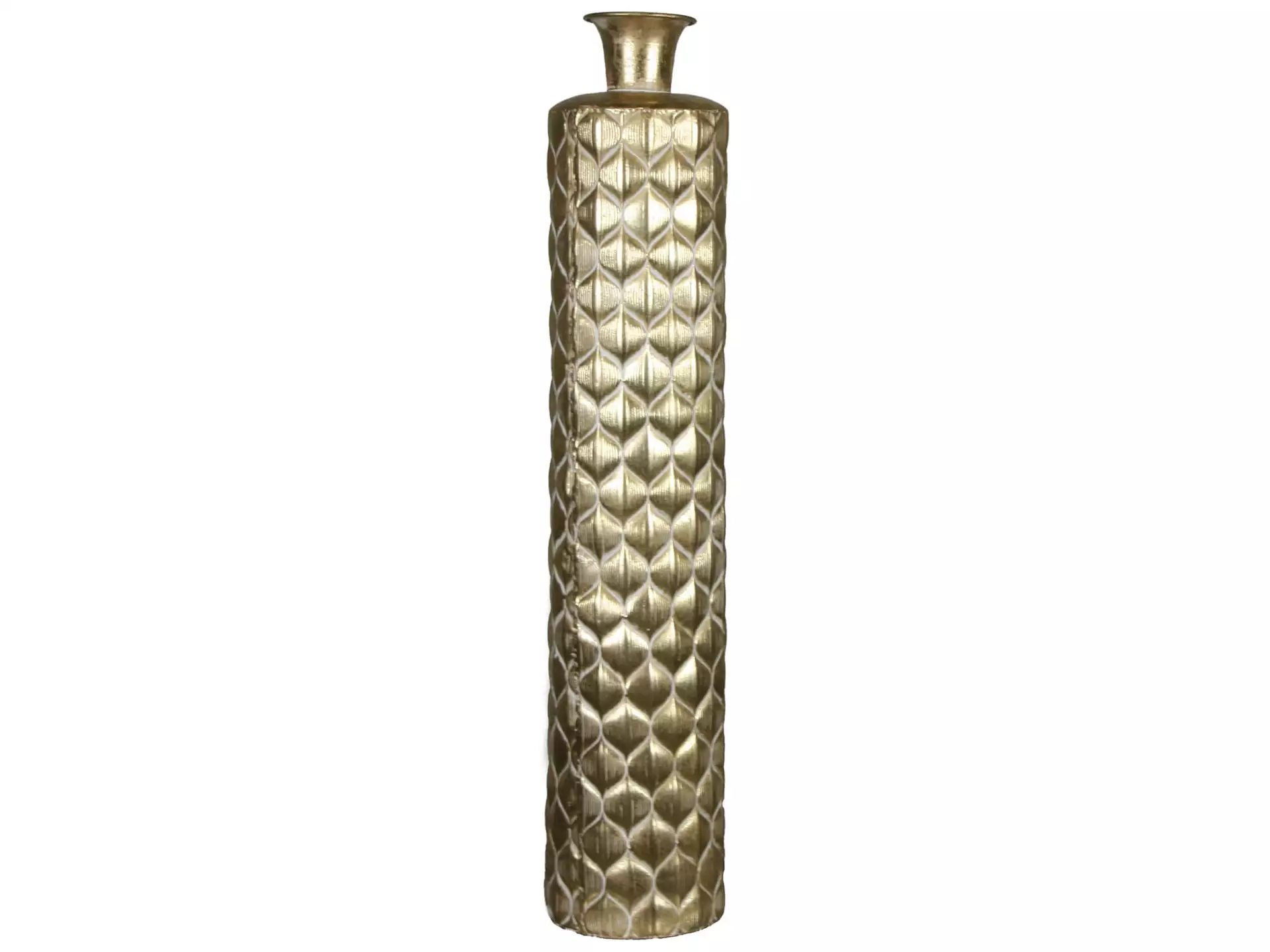 Flasche Metall Gold H: 78 cm Decofinder