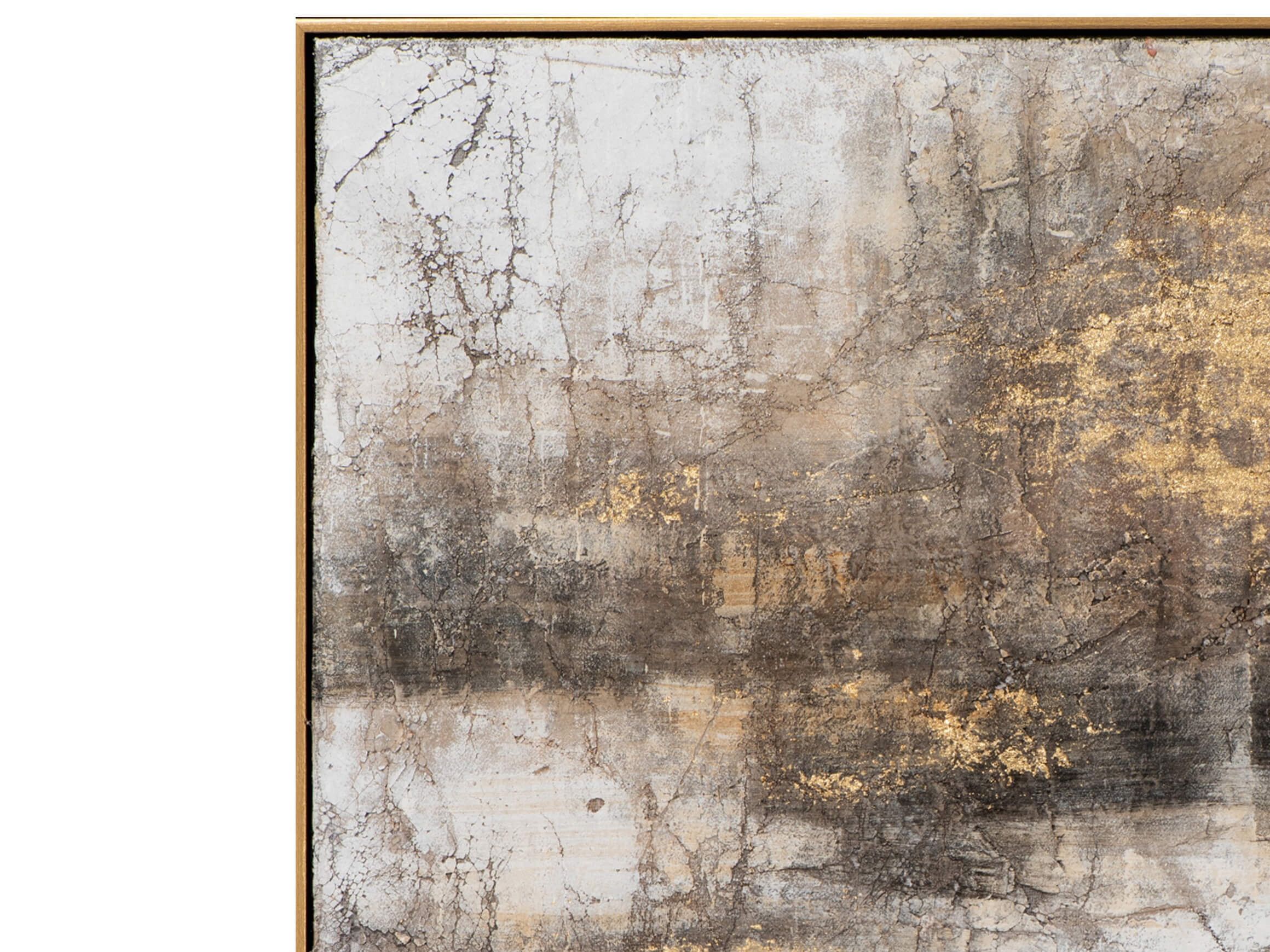 Bild Abstrakte Farbkomposition mit Braun und Gold 2 image LAND