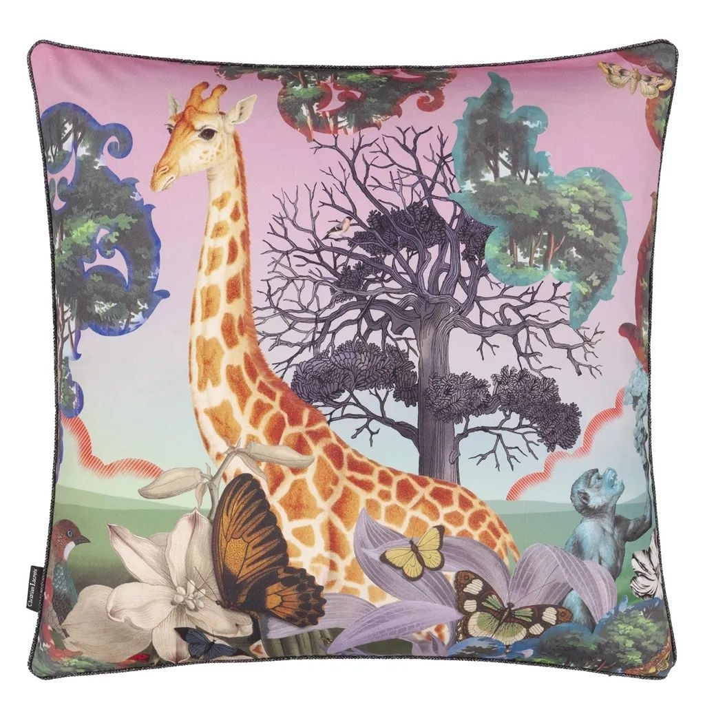 Kissen Novafrica Sunrise - Flamingo Designers Guild / Farbe: Mehrfarbig von Christian Lacroix