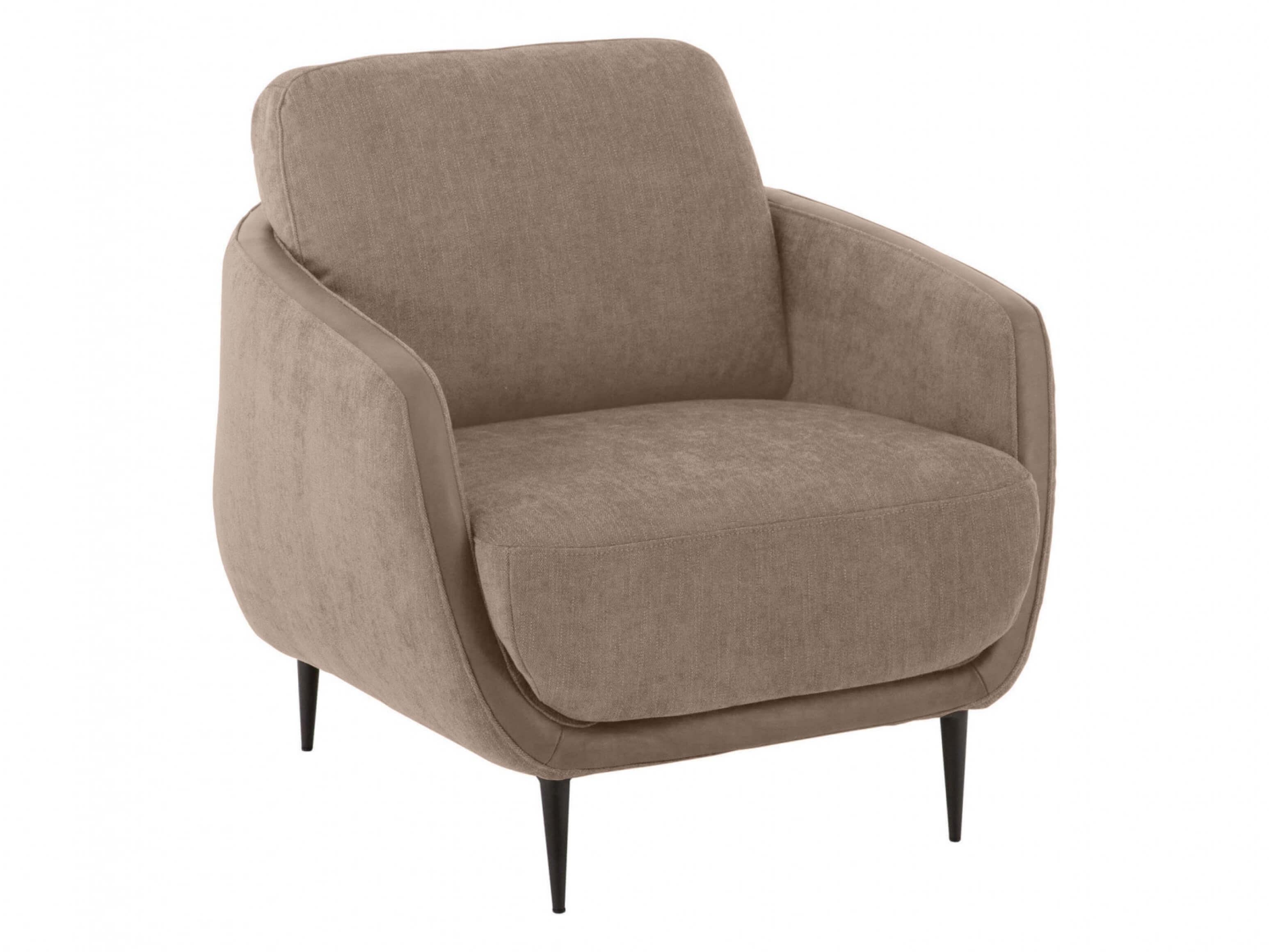 Lima Basic Candy armchair / Colour: Elephant / Material: Basic leather