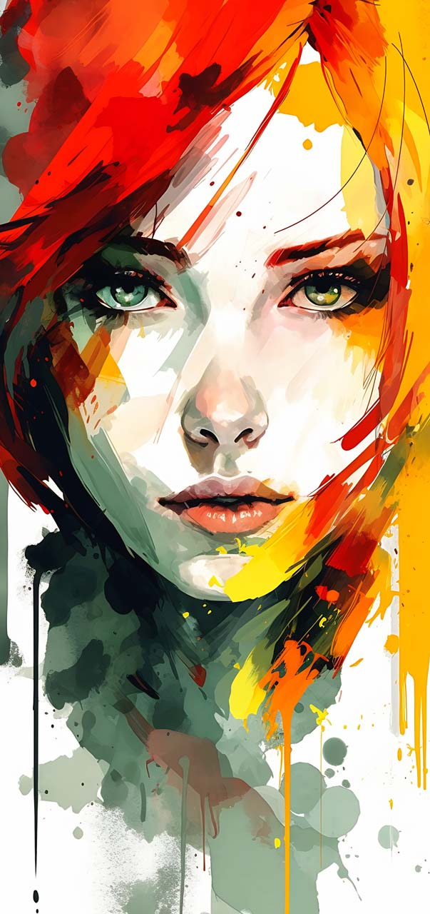 Canvas-Glowing Girl-image LAND