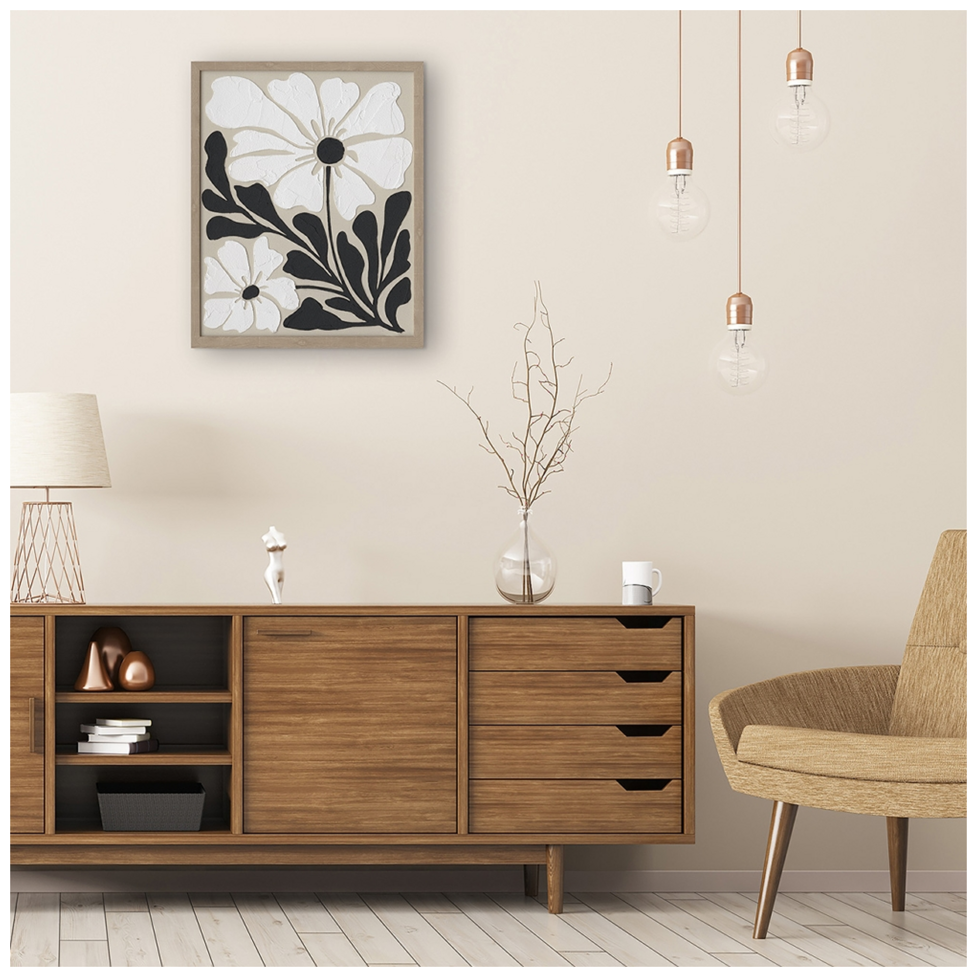 Bild Boho Flowers 2 image LAND / Grösse: 50 x 40 cm Bild Boho Flowers 2 image LAND / Grösse: 50 x 40 cm